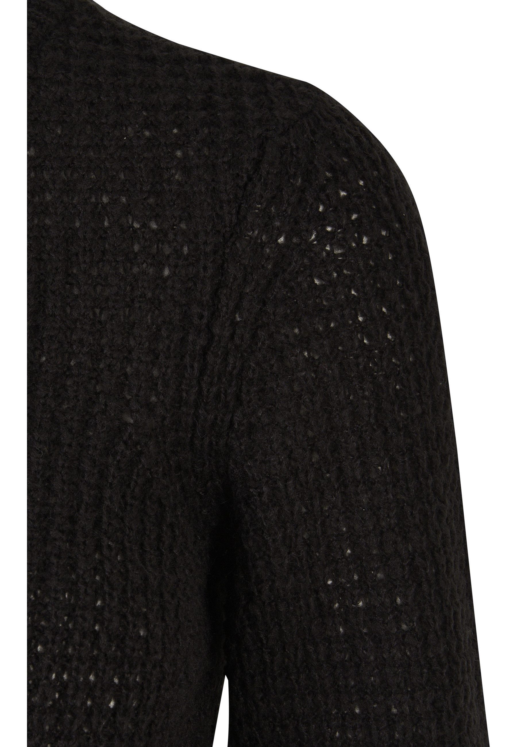 URBAN CLASSICS Fleecepullover Urban Classics Damen Ladies Short Waffle Sweater (1-tlg) – Bild 4 von 5