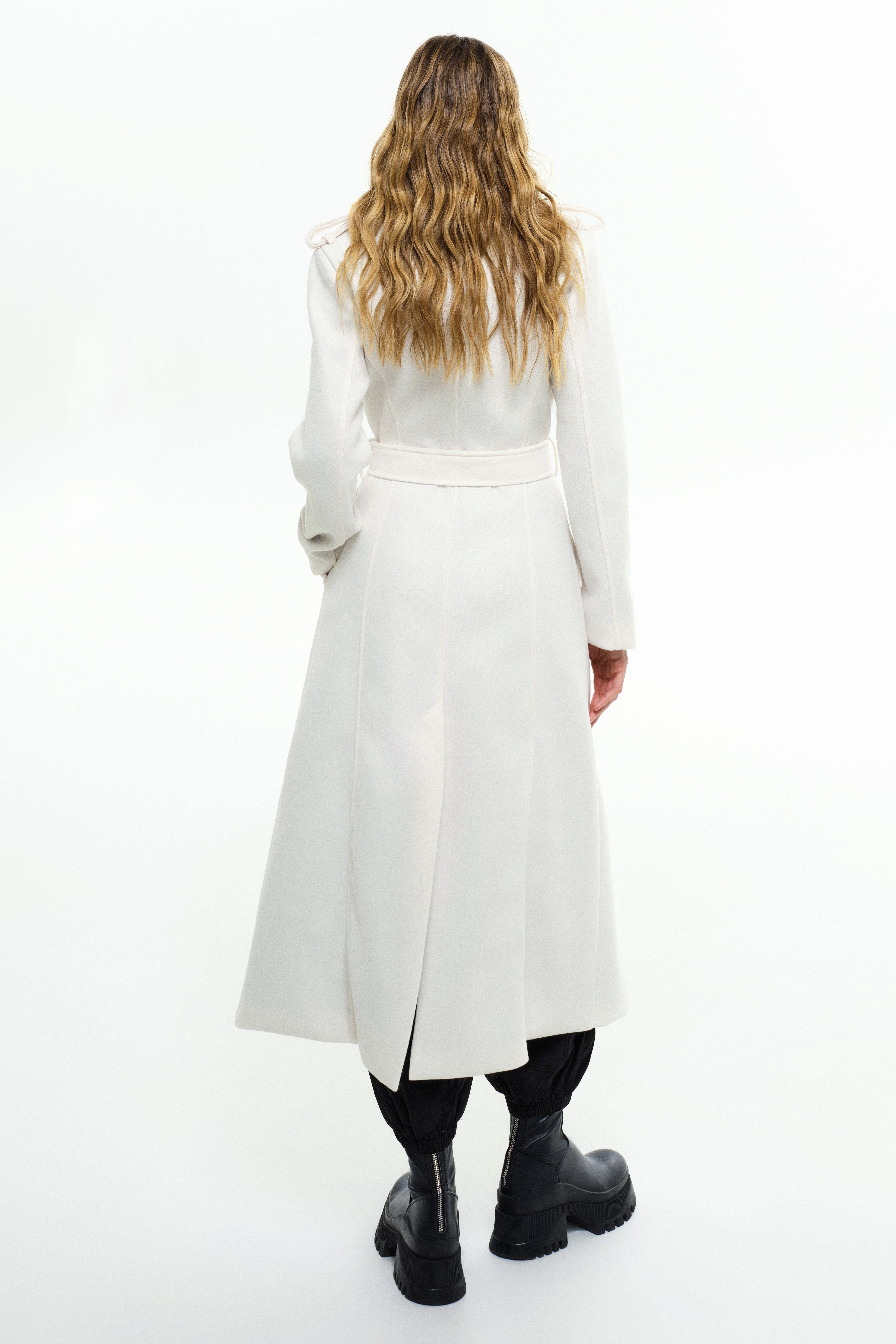 RICANO Trenchcoat Simona Damen Trenchcoat mit Gürtel und Schulterklappen