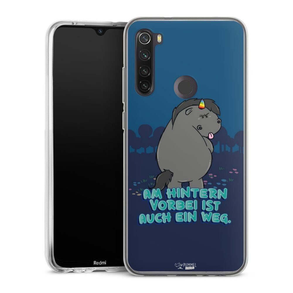 DeinDesign Handyhülle Grummeleinhorn am Hintern vorbei, Xiaomi Redmi Note 8T Silikon Hülle Bumper Case Handy Schutzhülle