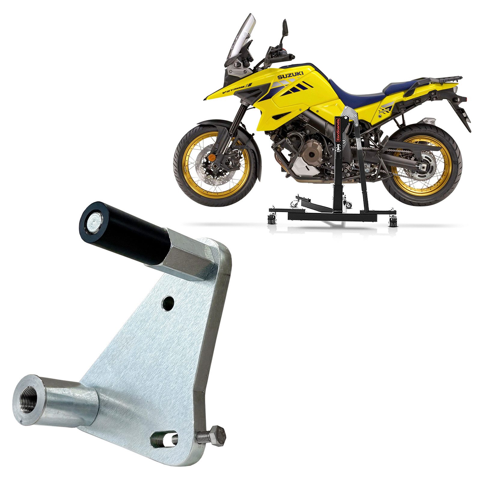 ConStands Motorradheber Adapterplatte für # Power Classic / Evo für Suzuki V-Strom 1050 20-25