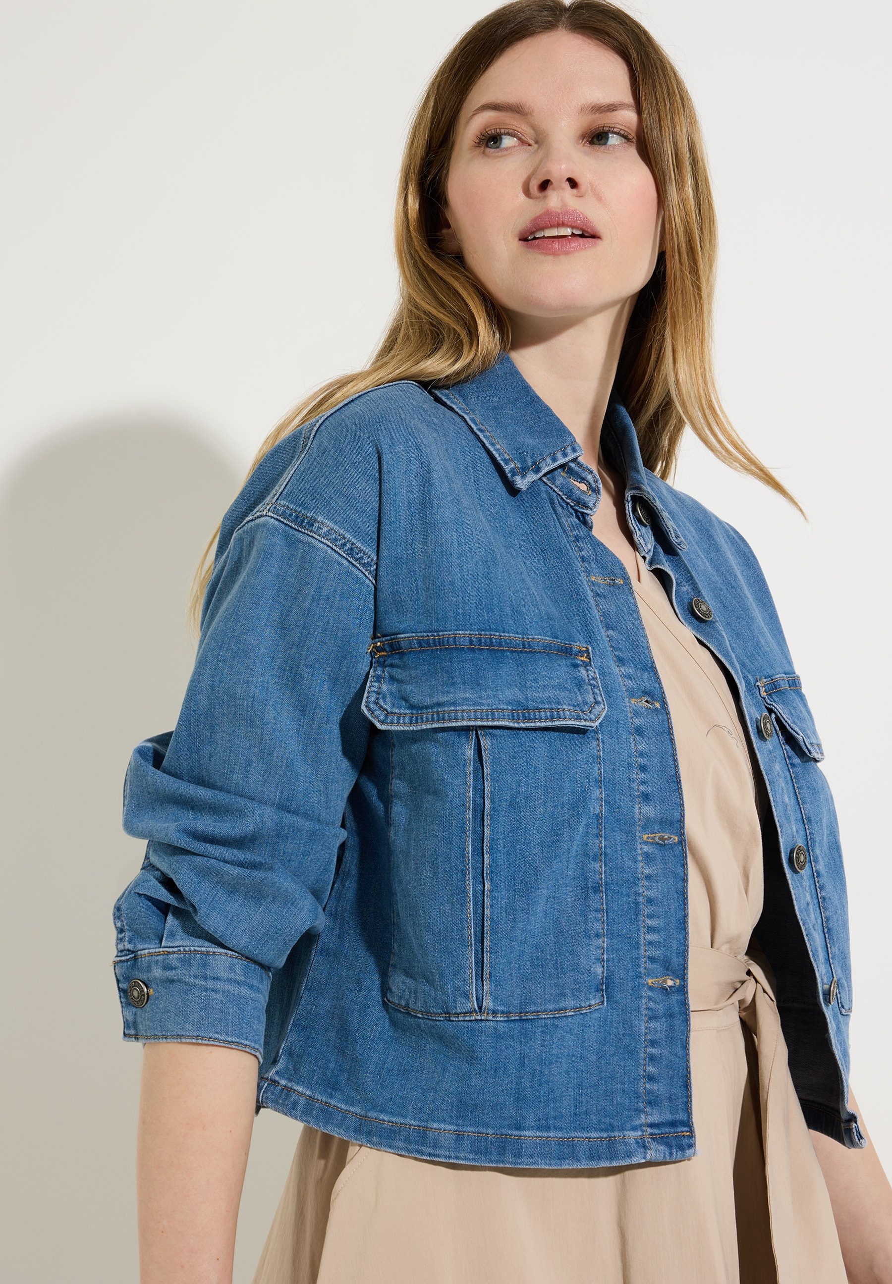 MORE&MORE Winterjacke Jeansjacke