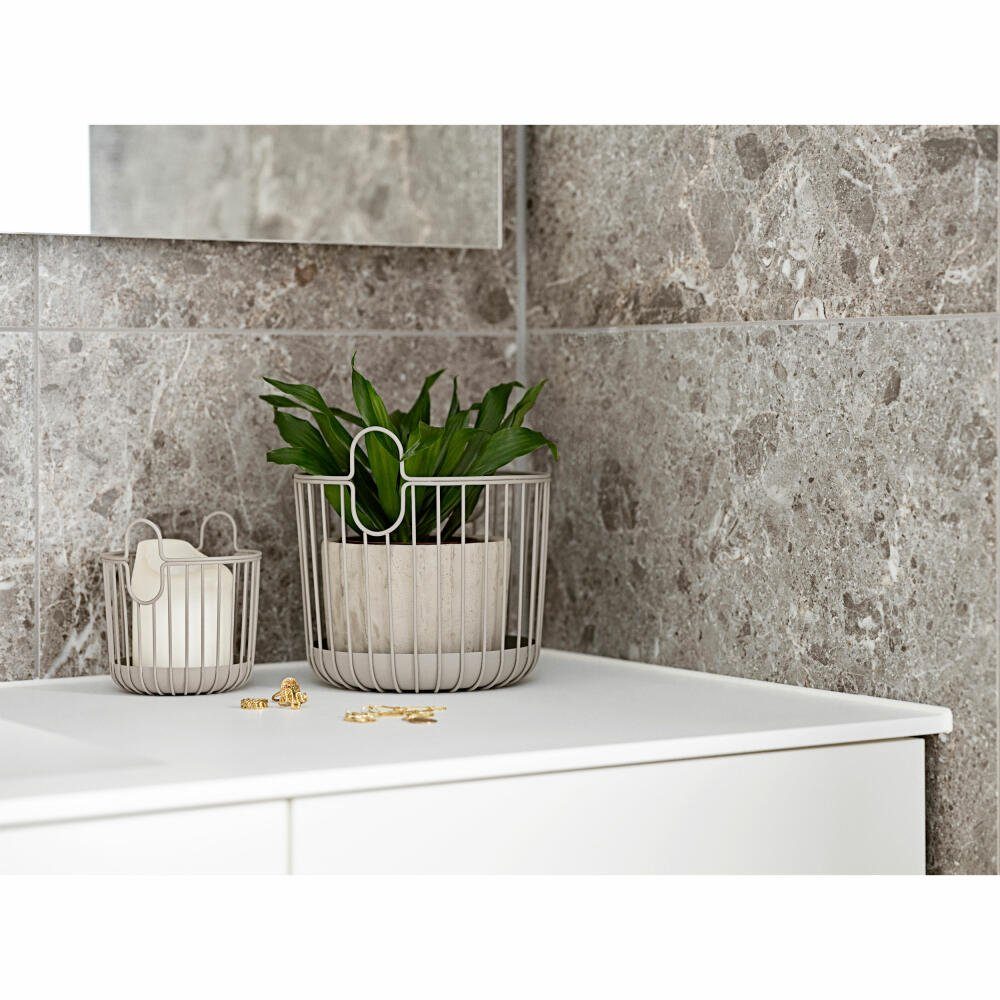 Zone Denmark Aufbewahrungskorb Inu Taupe, Ø 20 cm
