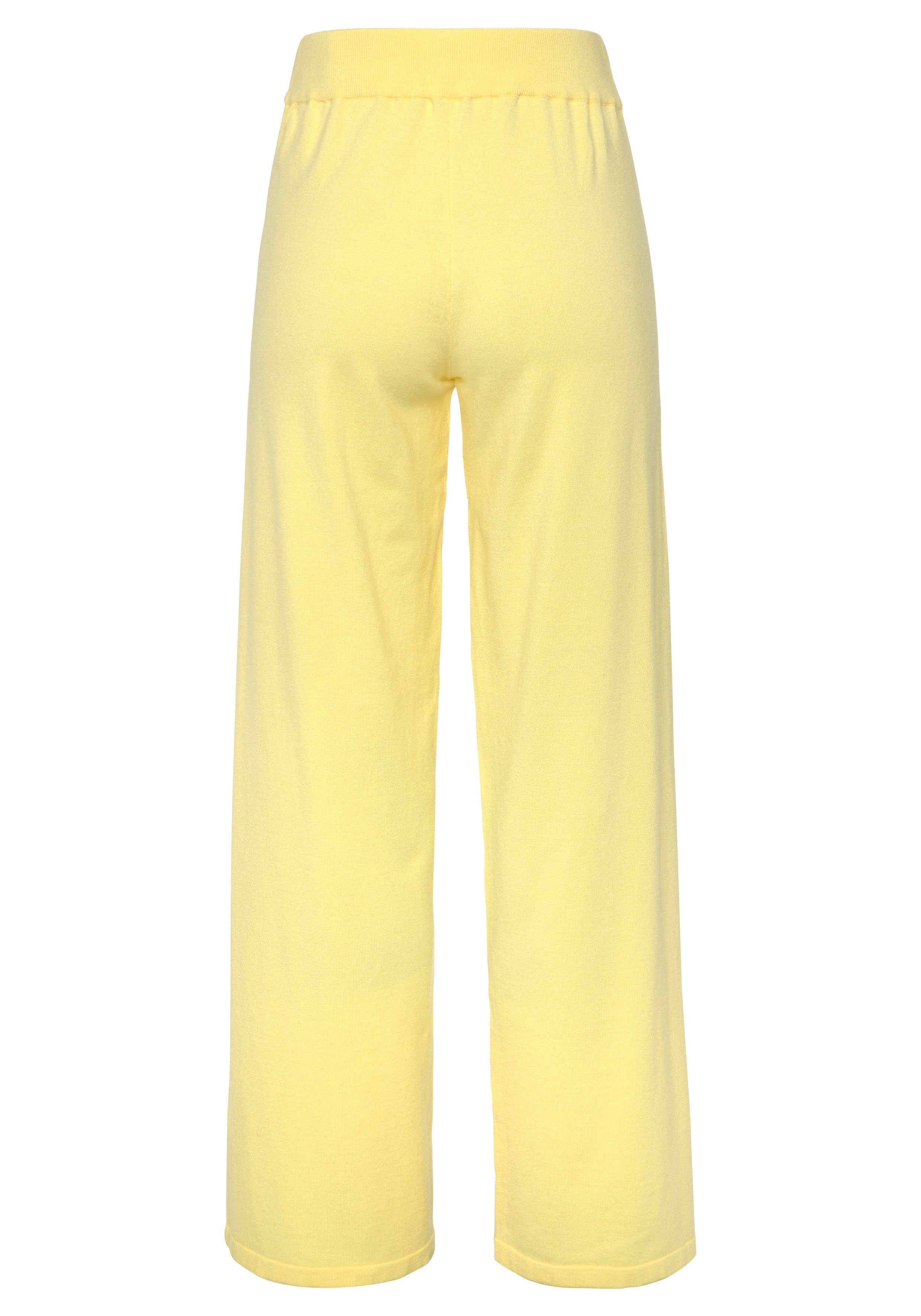 LASCANA Strickhose mit weitem Bein, Loungewear
