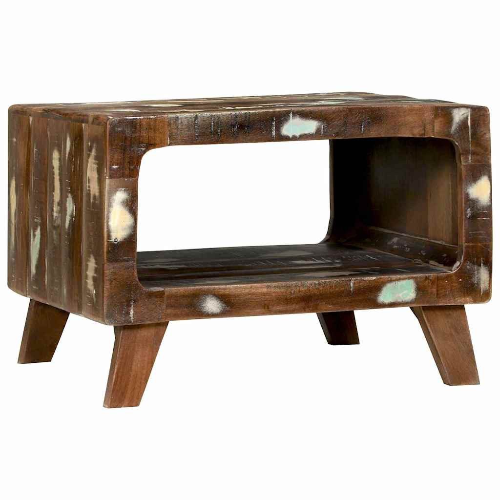 vidaXL Couchtisch Couchtisch 50 x 50 x 35 cm Massives upgecyceltes Holz (1-St)