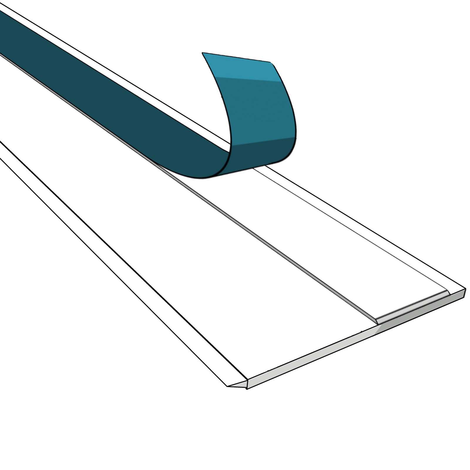 Nobily Fensterleiste PVC-Flachleiste, 80mm mit Lippe,selbstklebend, günstig online kaufen