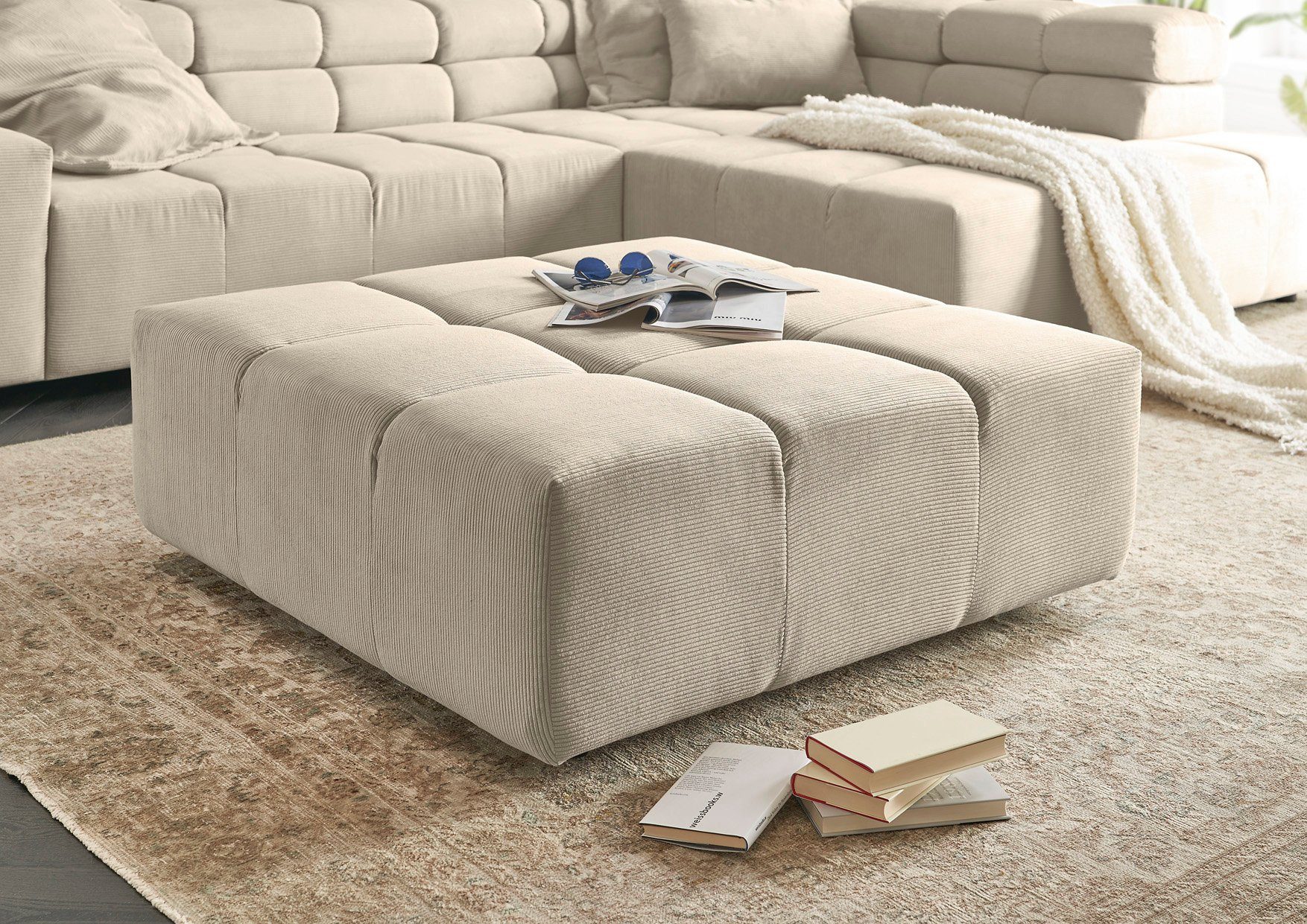 INOSIGN Polsterhocker Ancona, passend zur "Ancona"-Polsterserie, auch in Co günstig online kaufen