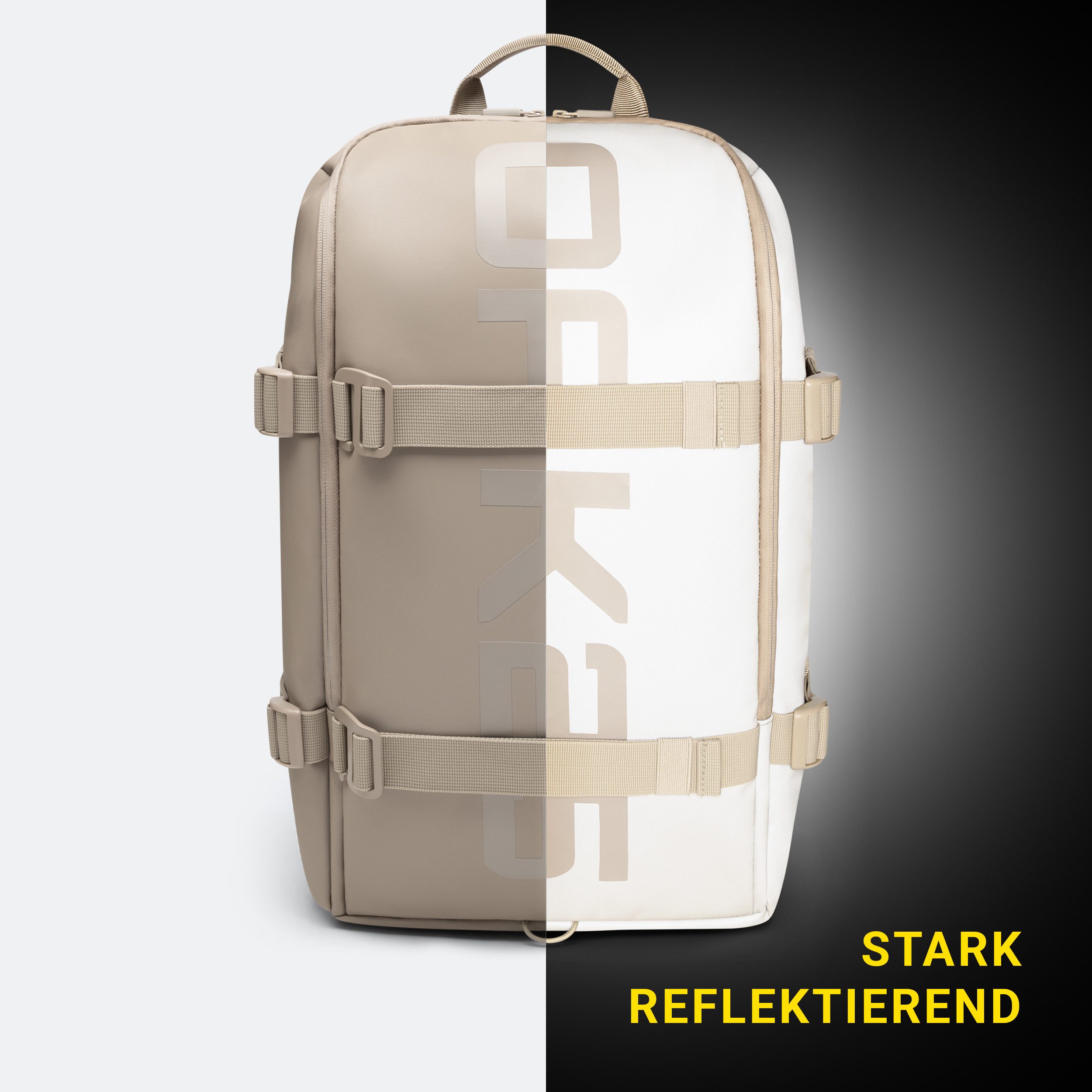 OAK25 Cityrucksack Luminite Daybag Tagesrucksack reflektierend (1-tlg), Großer Tagesrucksack mit Laptopfach, wasserabweisend