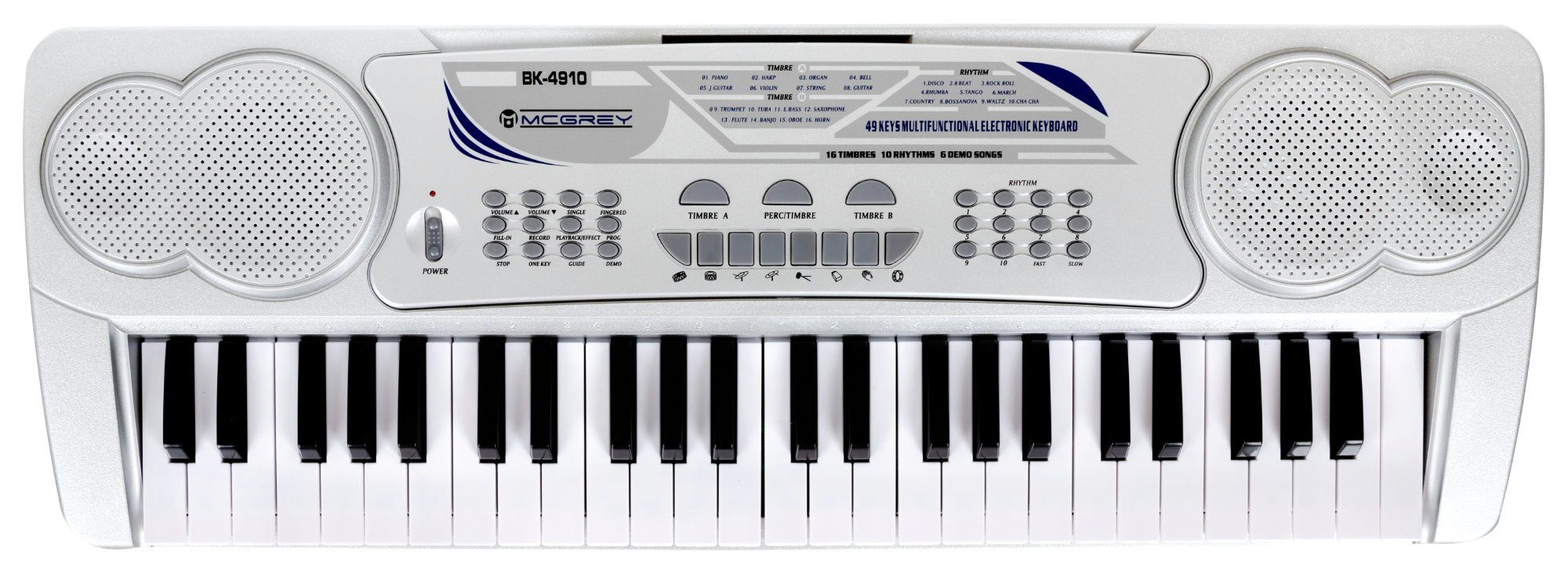 Digital 49 Tasten Einsteiger Keyboard E-Piano Klavier 16 Sounds 10 Rhythmen Lila 