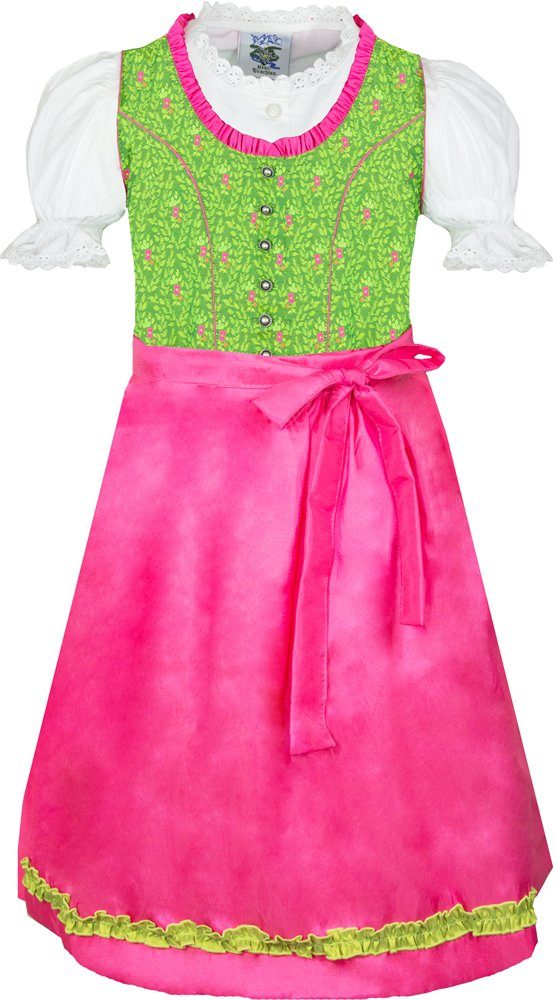 Isar-Trachten Dirndl Kinder Dirndl 'Mandy' 3-tlg. mit Bluse 64143, Fes