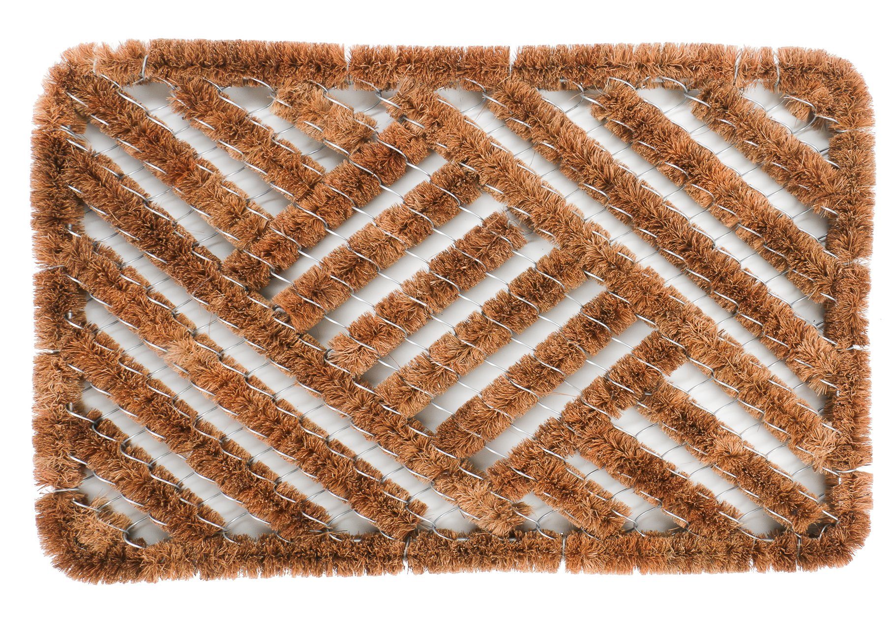 Fußmatte Fußmatte Kokos mit Drahtgitter für innen & außen, Bubble-Store,  rechteckig, Höhe: 35 mm, Schmutzfangmatte, Indoor & Outdoor geeignet