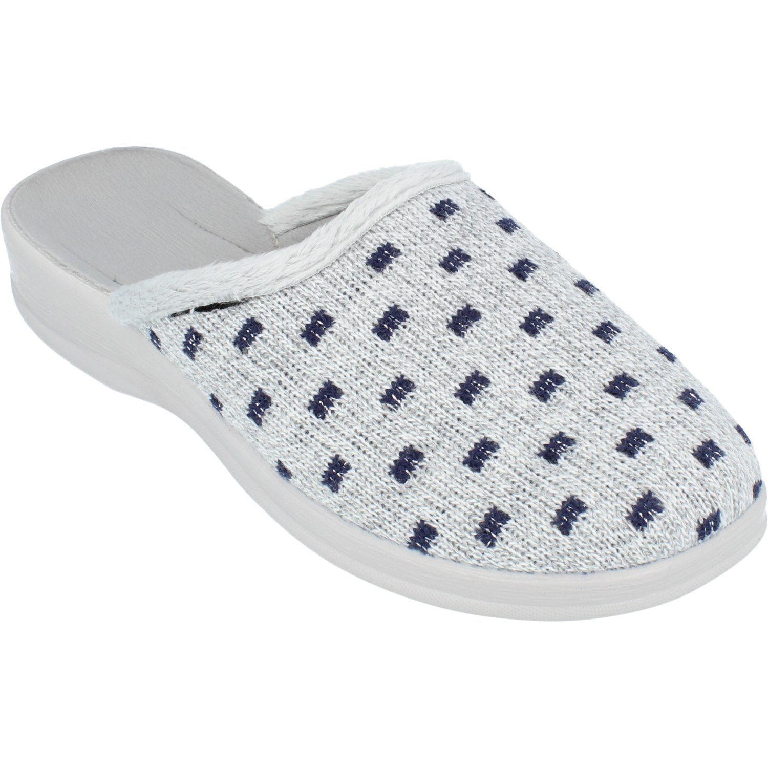 filsko Moderne HausSchuhe Clogs mit fester Laufsohle Hausschuh mit Schafwolle gefüttert