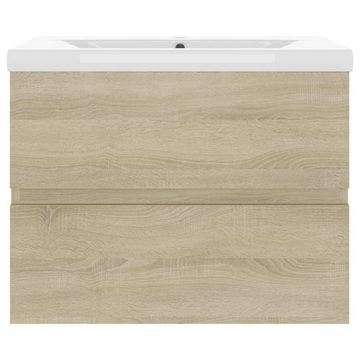 vidaXL Waschtisch Waschbeckenunterschrank Einbaubecken Sonoma-Eiche Spanplatte 60 cm
