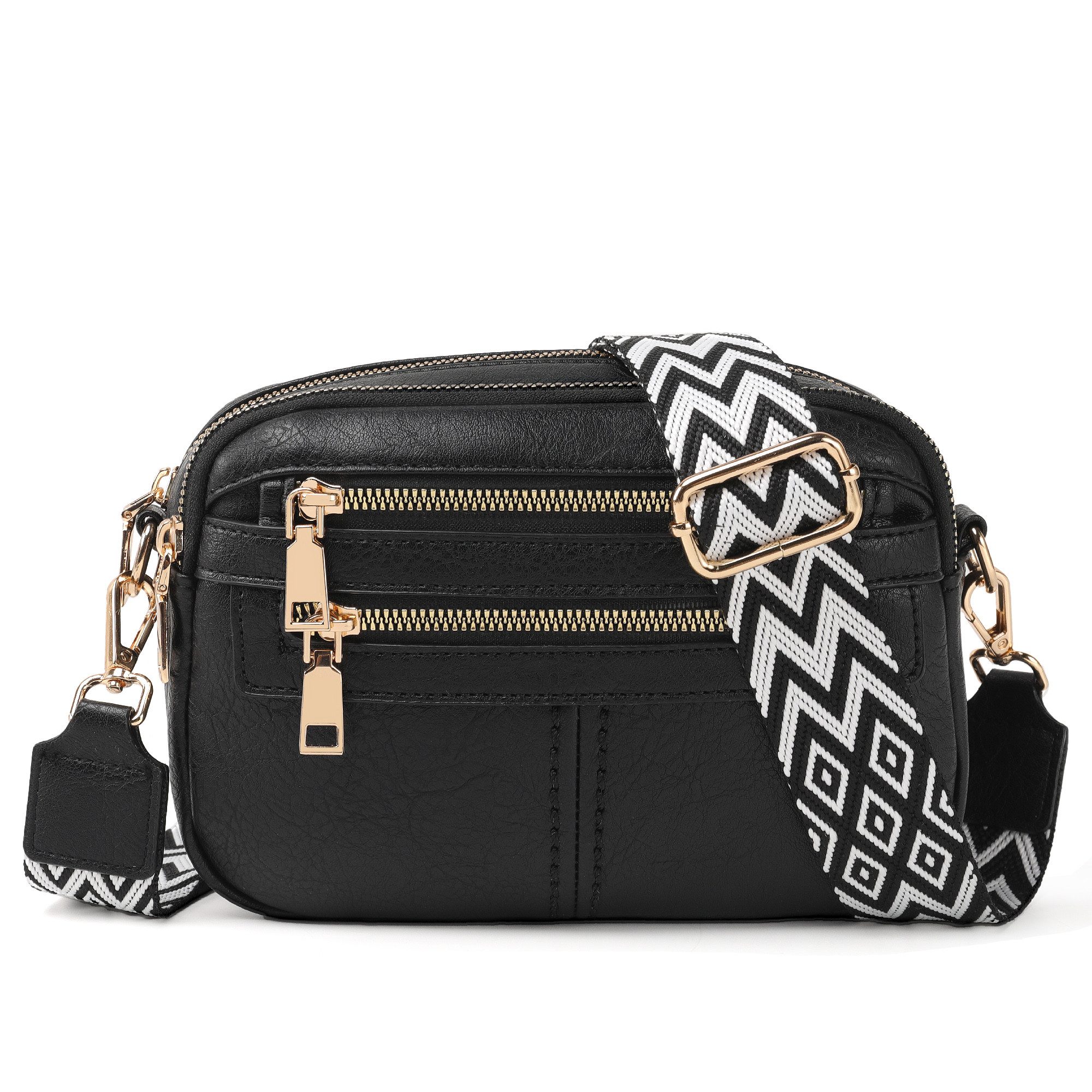 Schultertasche umhängetasche damen mittelgroß tasche mit Weich Breiter Gurt