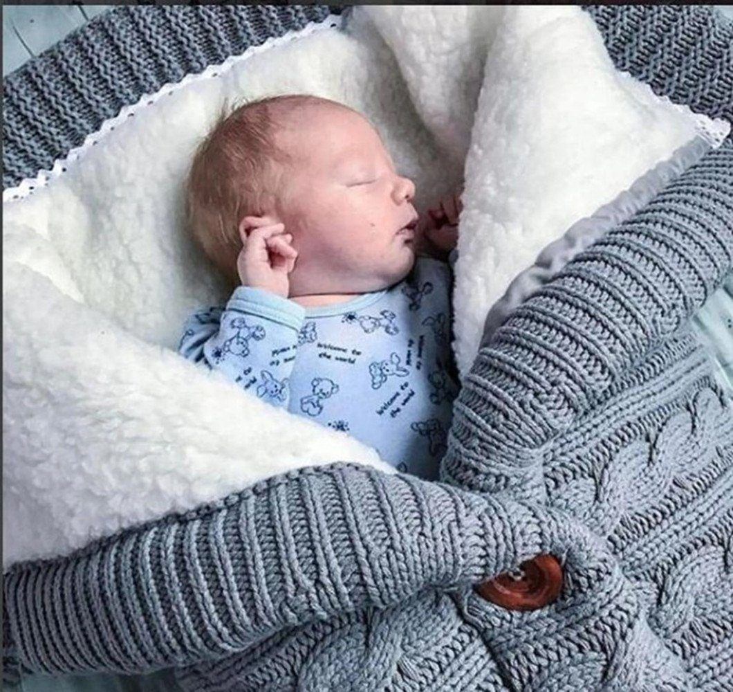 Schlafsack Monat Warmer für XDeer Neugeboren 0-12 Baby Babyschlafsack Wickeldecke Warmer, blue Schlafsack Babys Kinderwagen Wickelwickel für