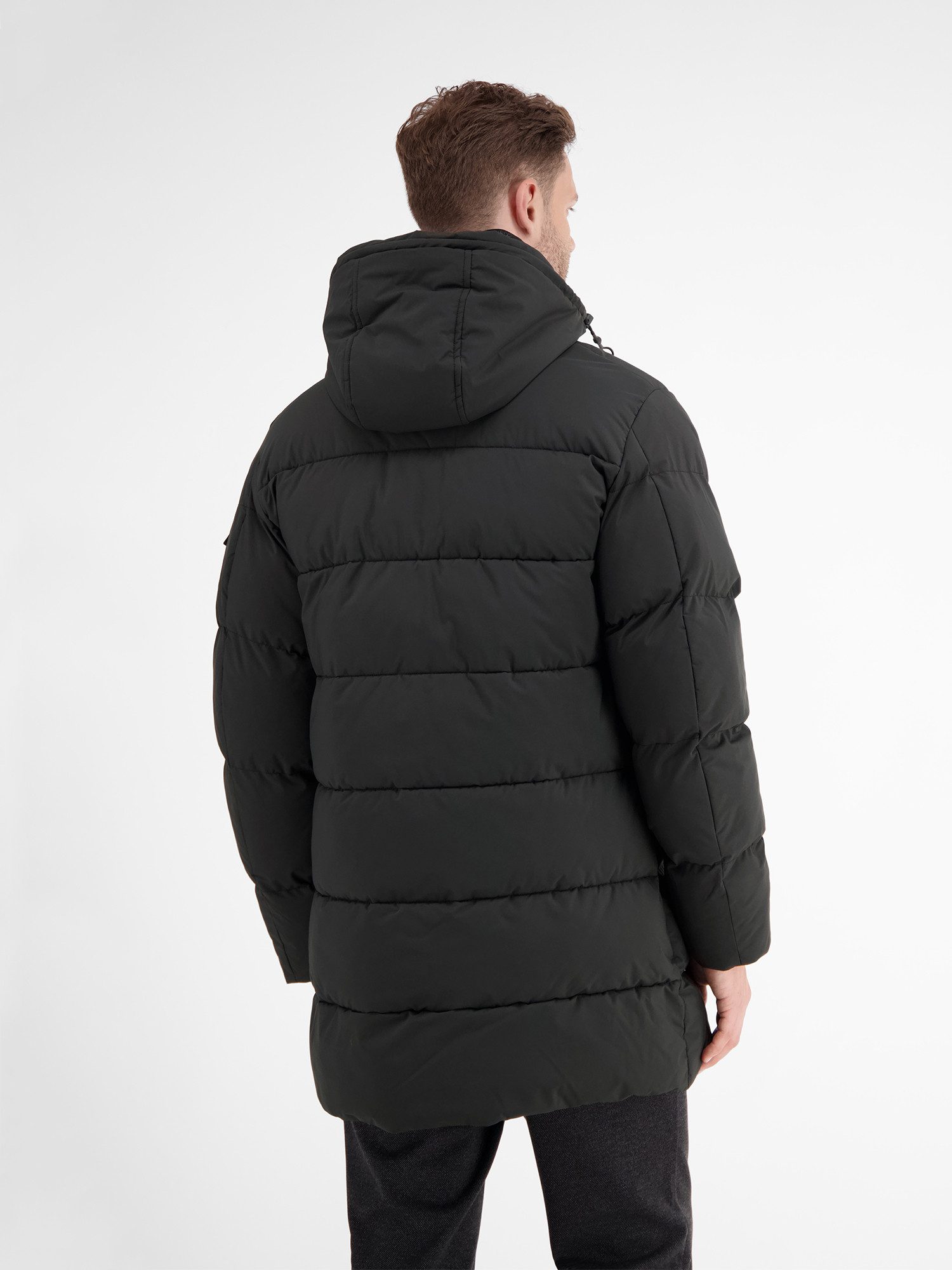 LERROS Winterjacke Warm gefütterter Steppmantel mit abnehmbarer Kapuze