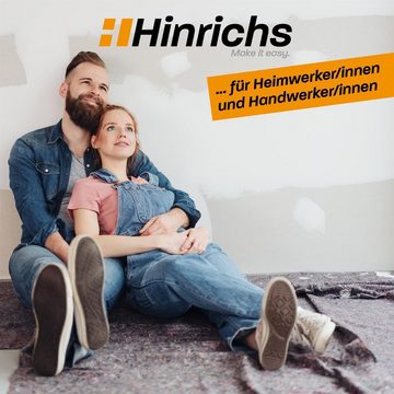 Hinrichs Malervlies Malervlies 5m 180g/m², Abdeckvlies rutschfest - Vlies Bodenschutz für Malerarbeiten Renovierung und Umzug