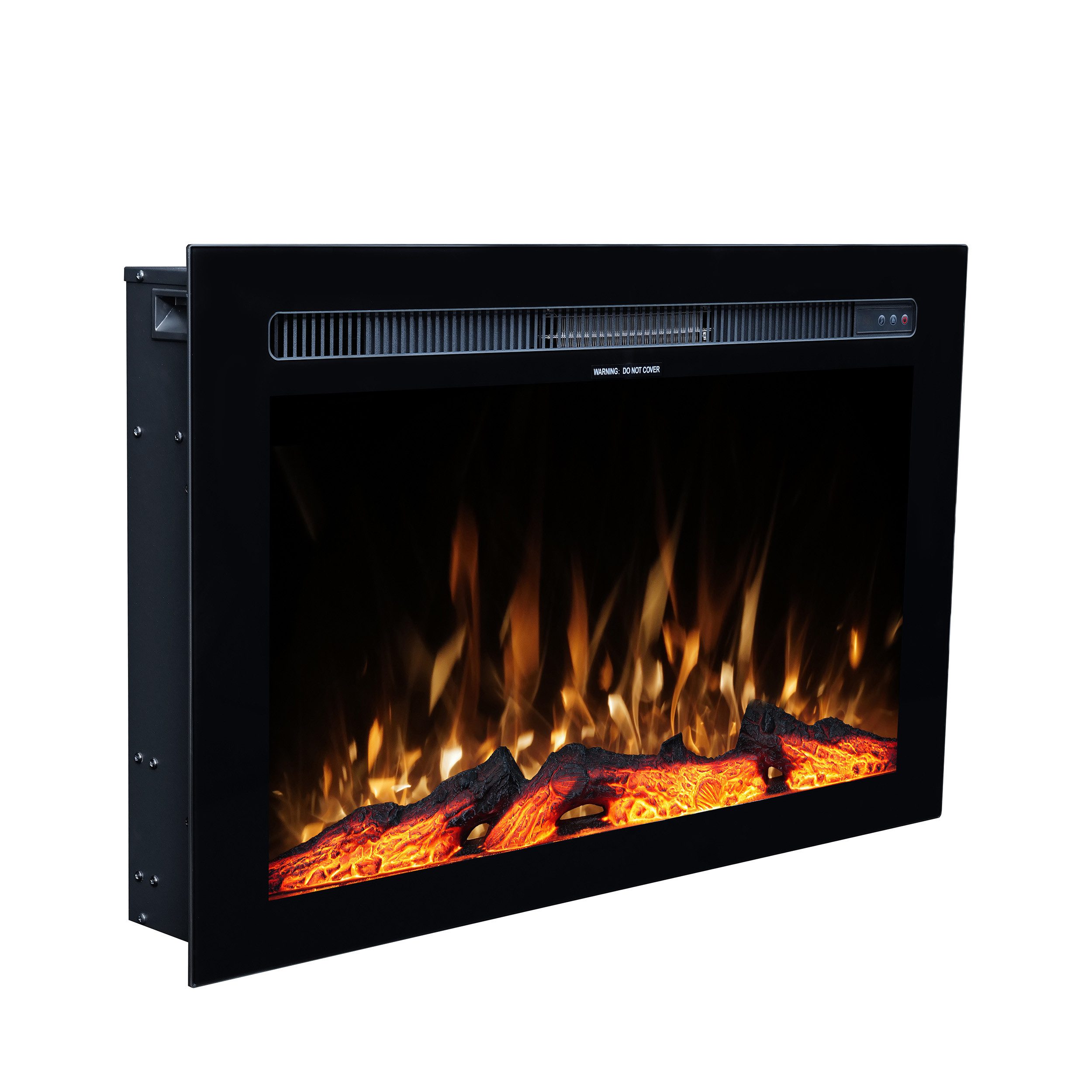 GARLIVO Elektrokamin Insert Elektrokamin Einbau, Elektrischer Kamin mit Fernbedienung, Timer, 3D Flammenspiel, LED Feuer