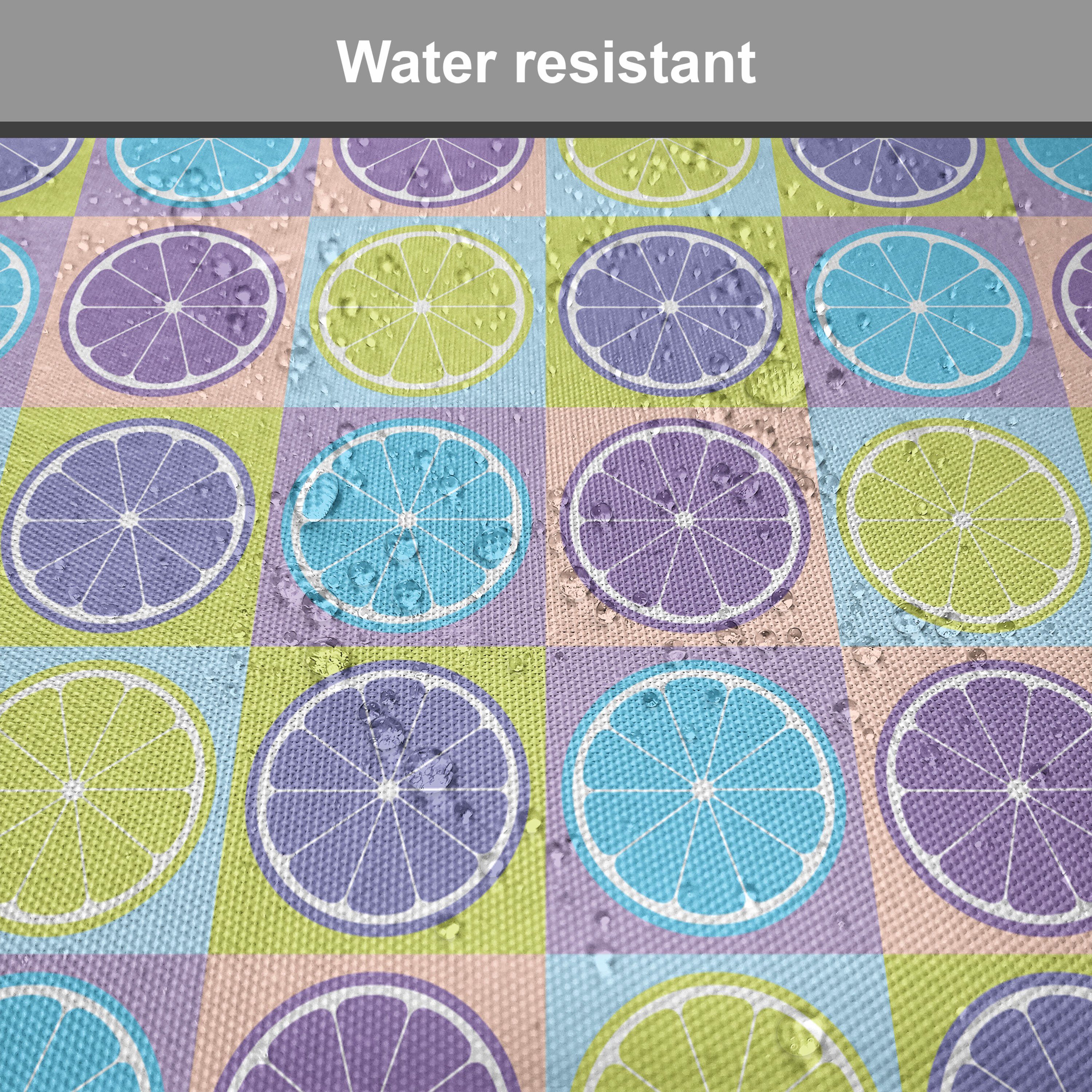 Abakuhaus Stuhlkissen Dekoratives Riemen Citrus wasserfestes Muster mit Zitrone Kissen Küchensitze, für Abstrakt