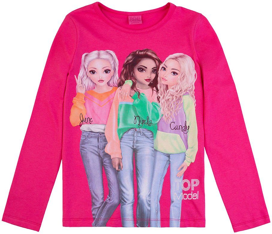 TOPModel Langarmshirt mit extra großem, coolem Frontmotiv