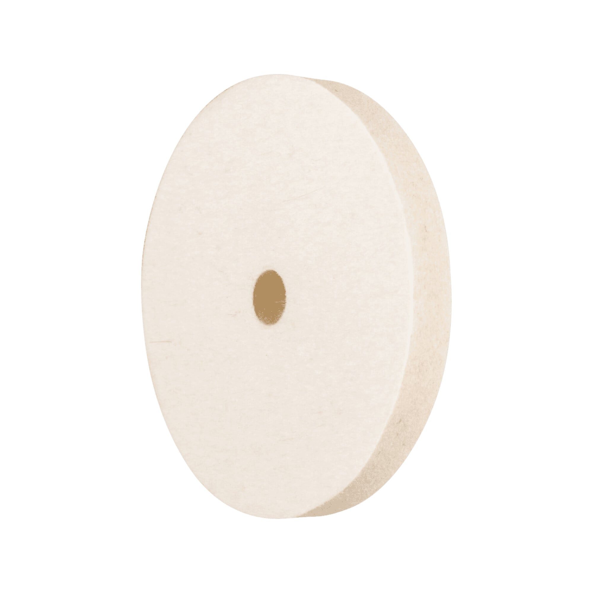 Pferd Polierpad PFERD TOOLS mittelharte Filzscheibe FKSC Ø 80x10mm Bohrung Ø 10mm für