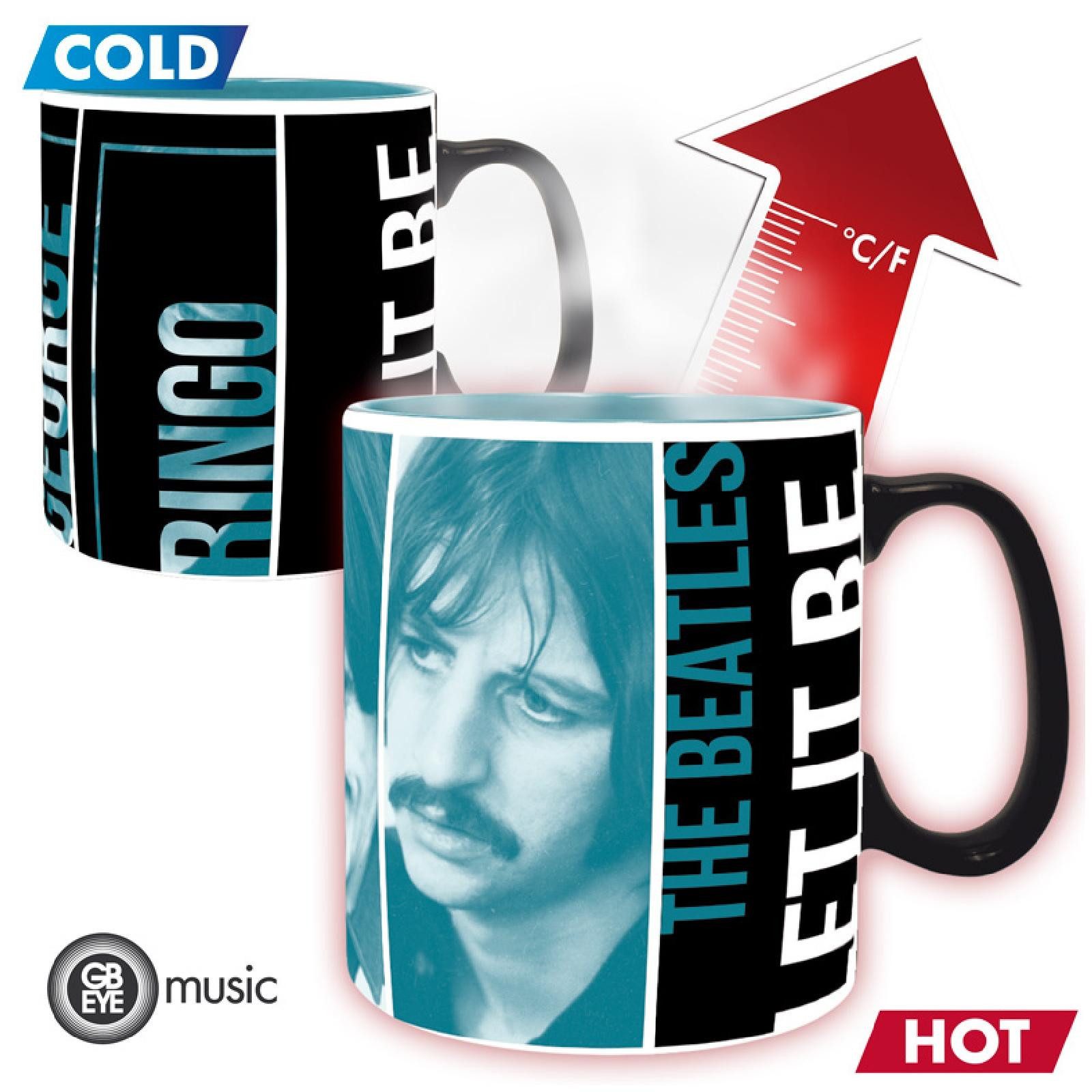 ABYstyle Tasse THE BEATLES - Tasse Heat Change - 460 ml - Let it Be - cardboard box