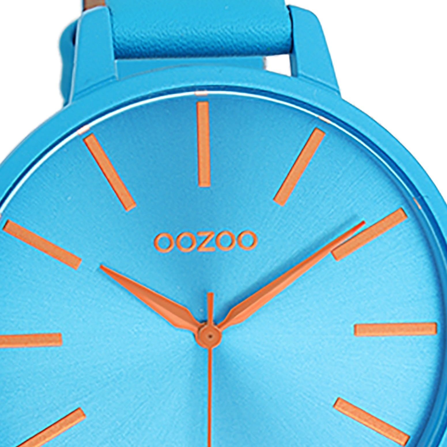 OOZOO Quarzuhr Oozoo Damen Armbanduhr Timepieces Analog, (Analoguhr), Damenuhr rund, groß (ca. 42mm) Lederarmband, Fashion-Style