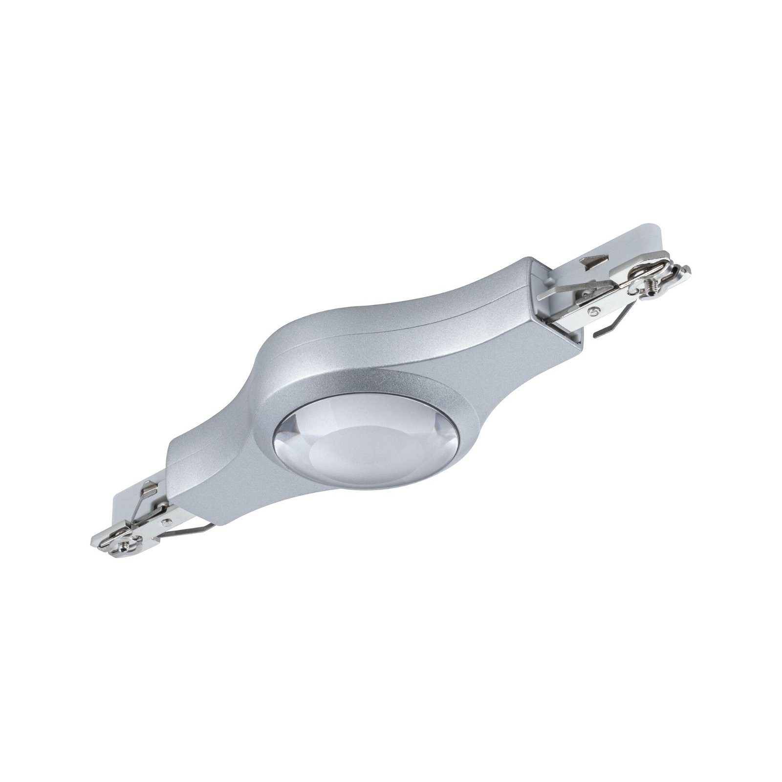 Paulmann Schienensystem-Verbinder URail Verbinder Linienverbinder beleuchtet 189x57mm 5,3W Chrom matt, (1-tlg), dimmbar