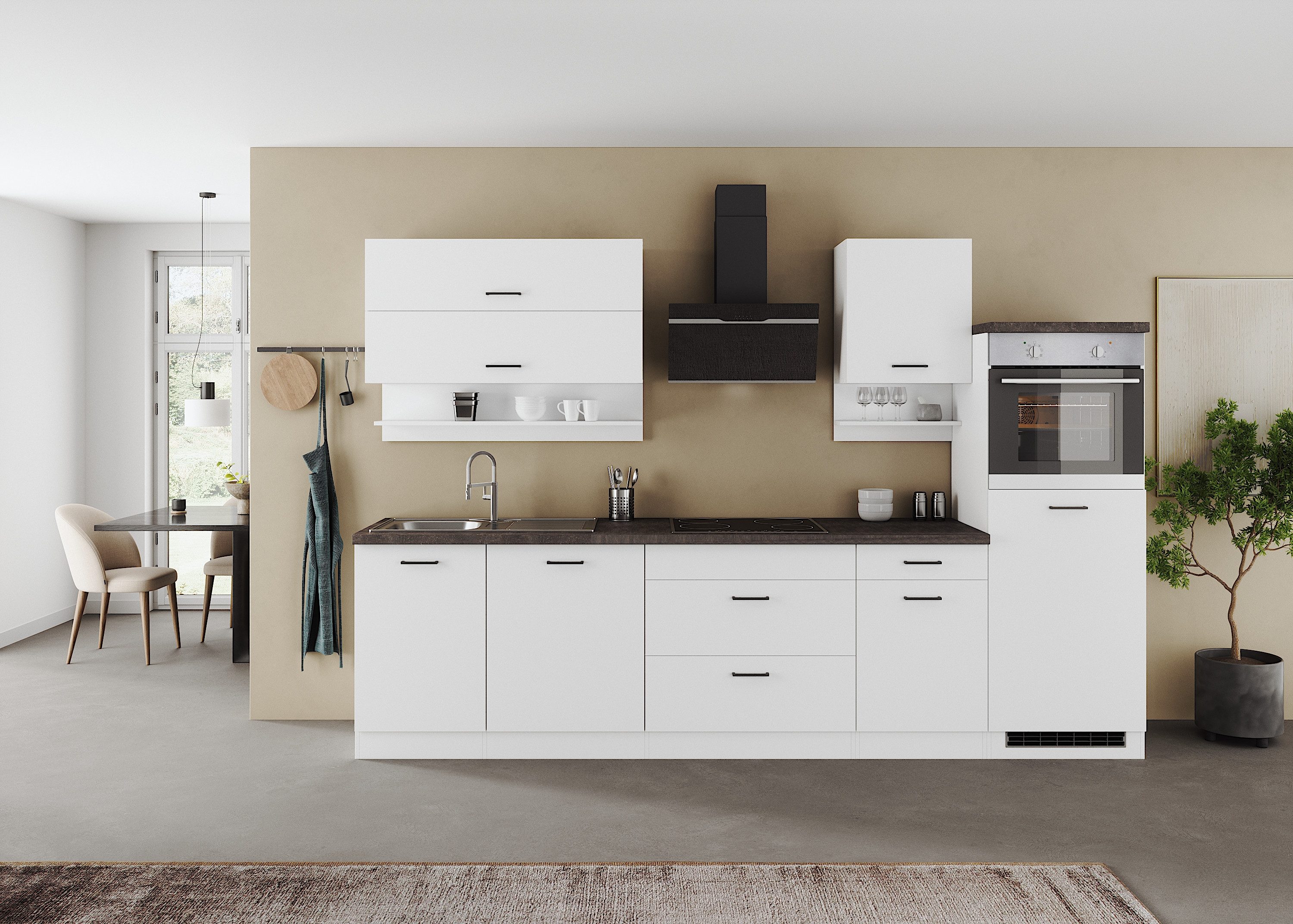 KOCHSTATION Küchenzeile KS-Frieda Breite 300 cm, günstig online kaufen