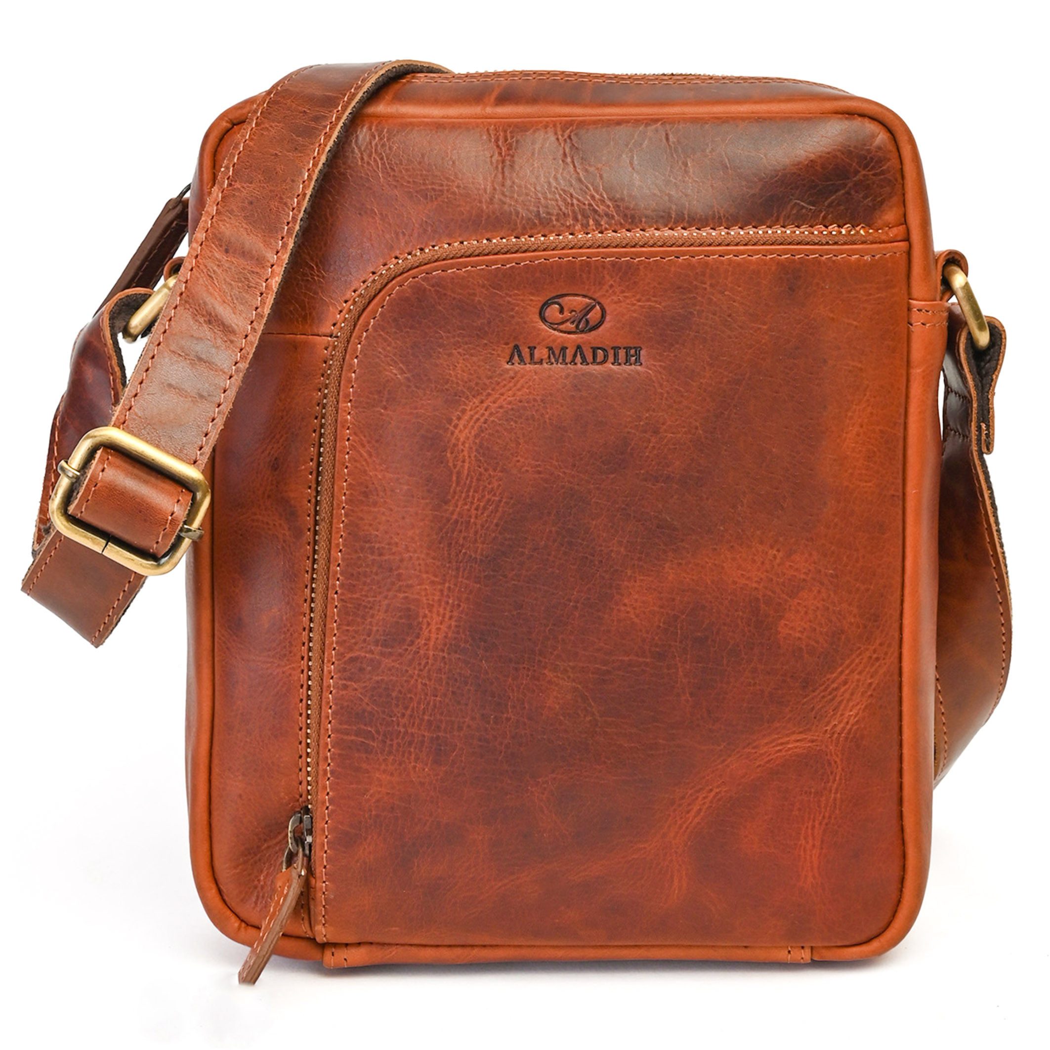 Umhängetasche Leder Herren 9.7 Zoll iPad – HENRI Kompakte Ledertasche