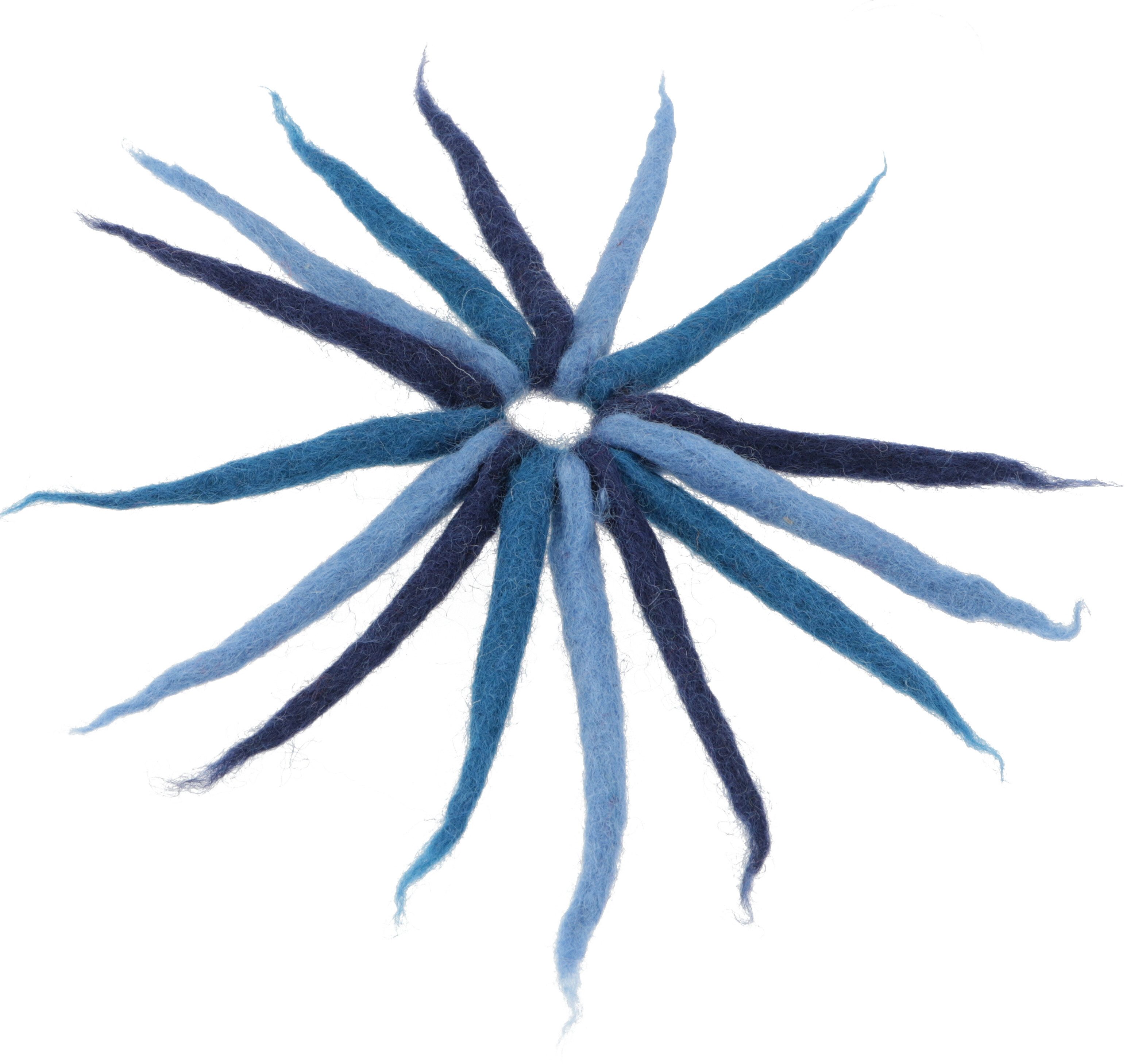 Guru-Shop Haarspange Filzhaargummi, Elfen Haarschmuck - blau