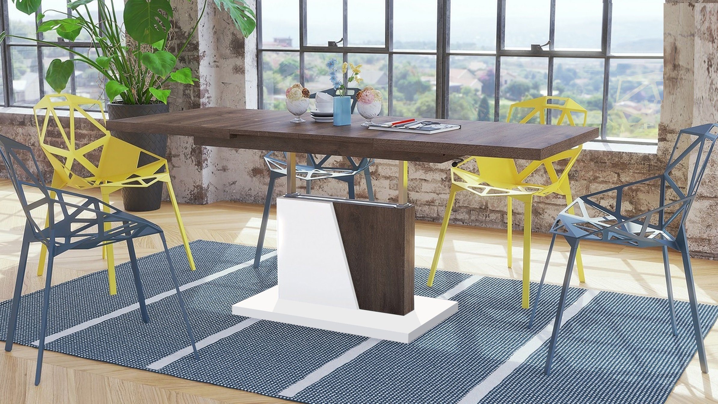 Mazzoni Couchtisch Grand Noir Eiche dunkel günstig online kaufen