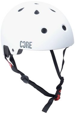 Core Action Sports Protektoren-Set Core Street Stunt-Scooter Skate Dirt Helm Weiß/Logo Schwarz