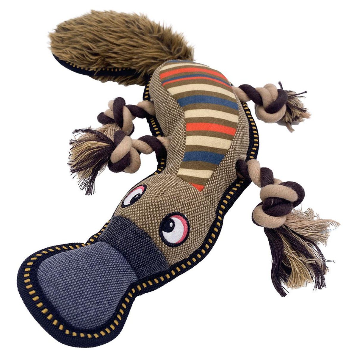 DUVO+ Tierkuscheltier Hundespielzeug Canvas Schnabeltier braun günstig online kaufen