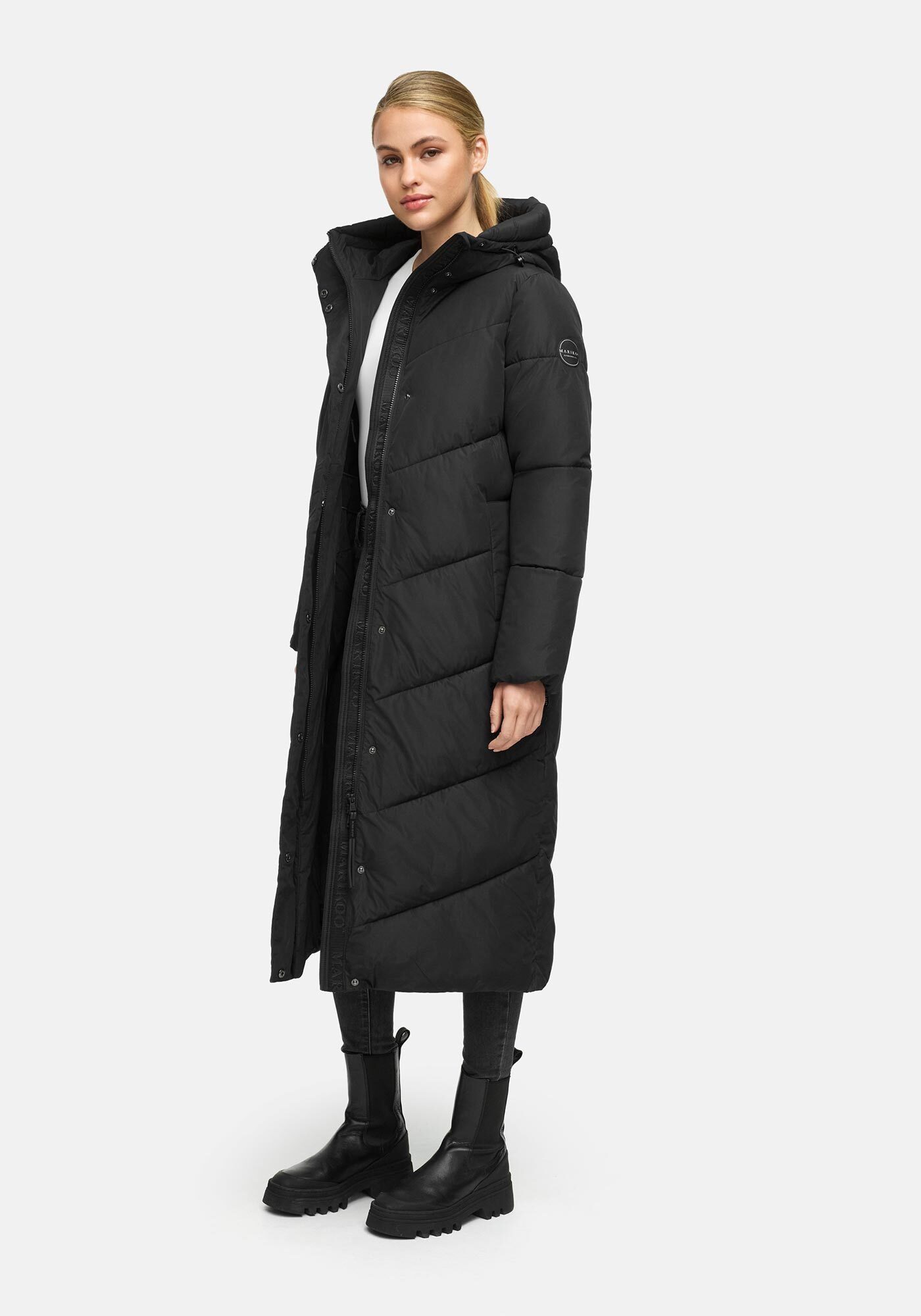 Marikoo Winterjacke Ranja mit fester Kapuze und hohem Stehkragen