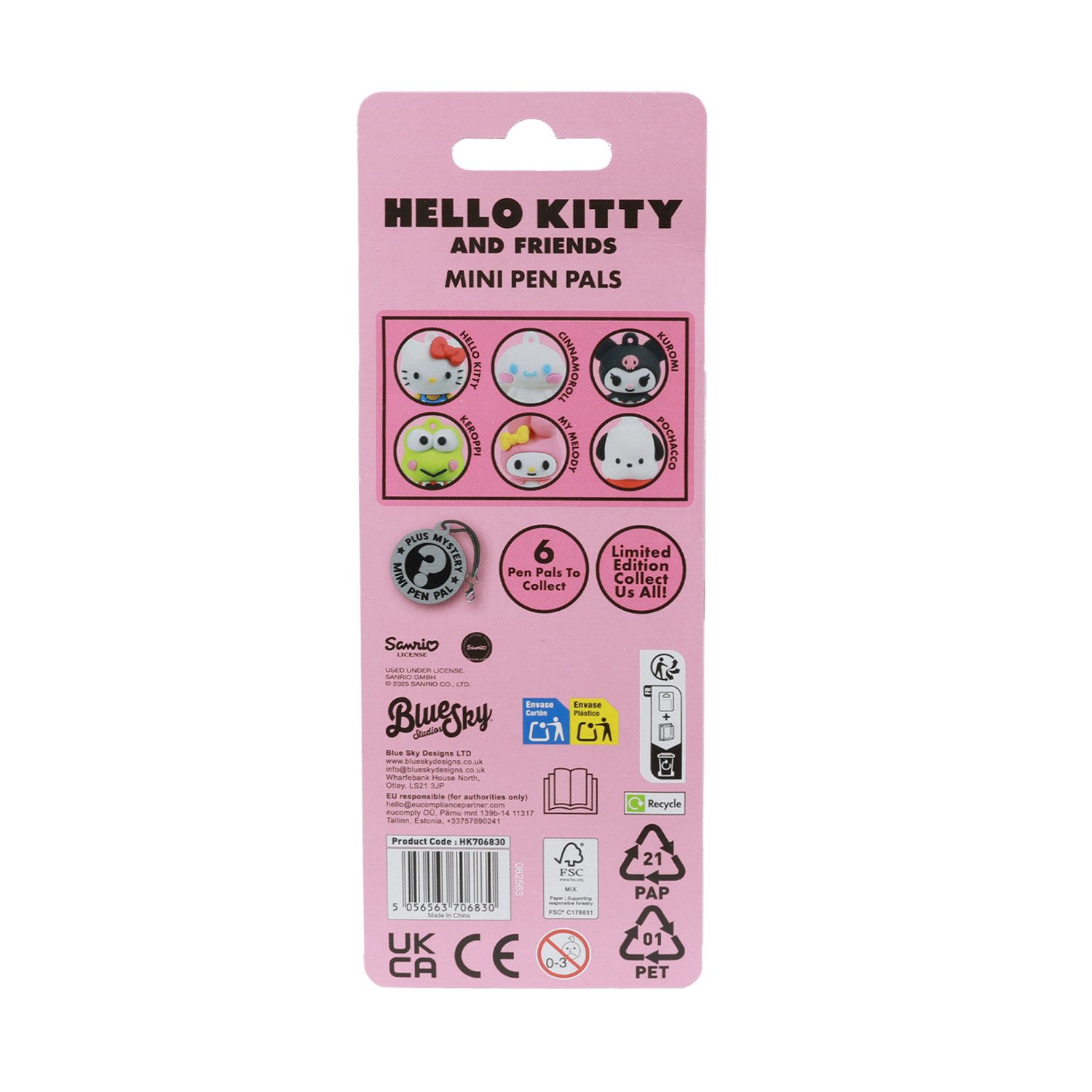 Blue Sky Designs Kugelschreiber Sanrio Hello Kitty - Mini Pen Pals