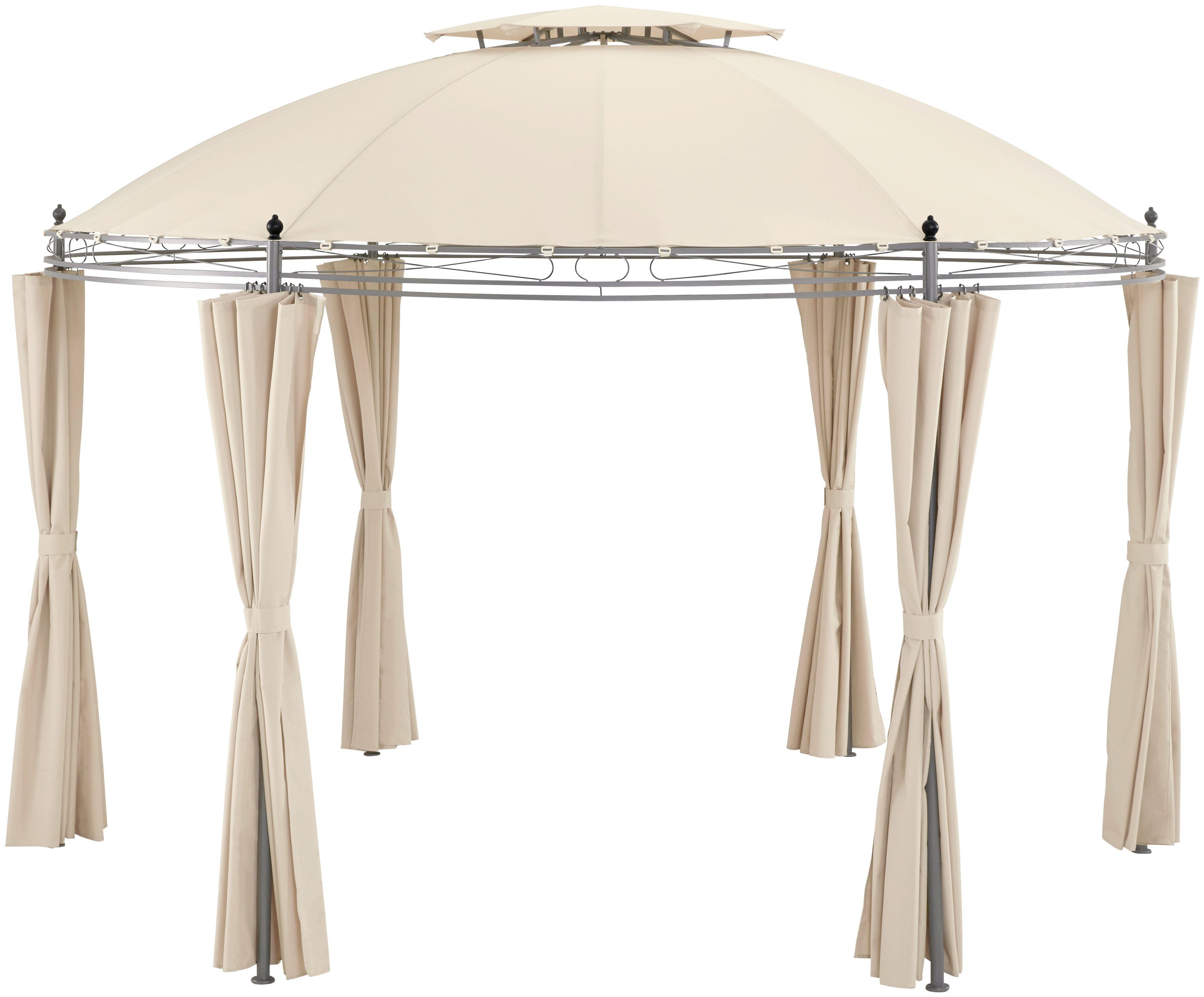 KONIFERA Pavillon Tino, mit 6 Seitenteilen, (Set), BxT: 350 x 350 cm