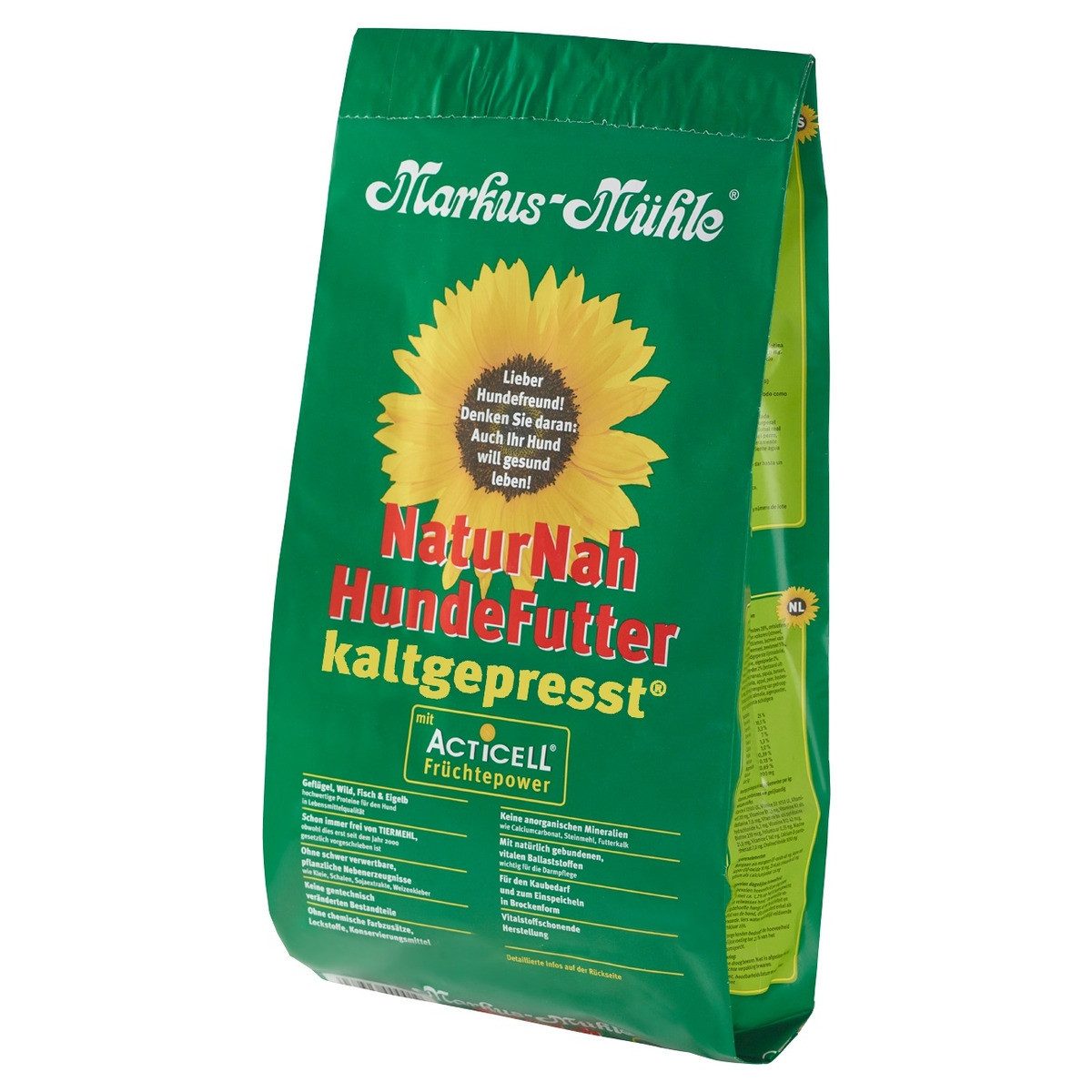 Markus Mühle NaturNah Futter mit Acticell 1,5 kg, Trockenfutter für: Hund