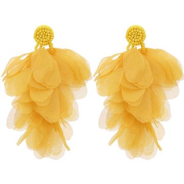 LAKKEC Paar Ohrhänger Boho Flatter-Ohrringe Damenschmuck Ohrringe im Urlaubsstil, Geeignet für Hochzeiten, Bankette und Partys