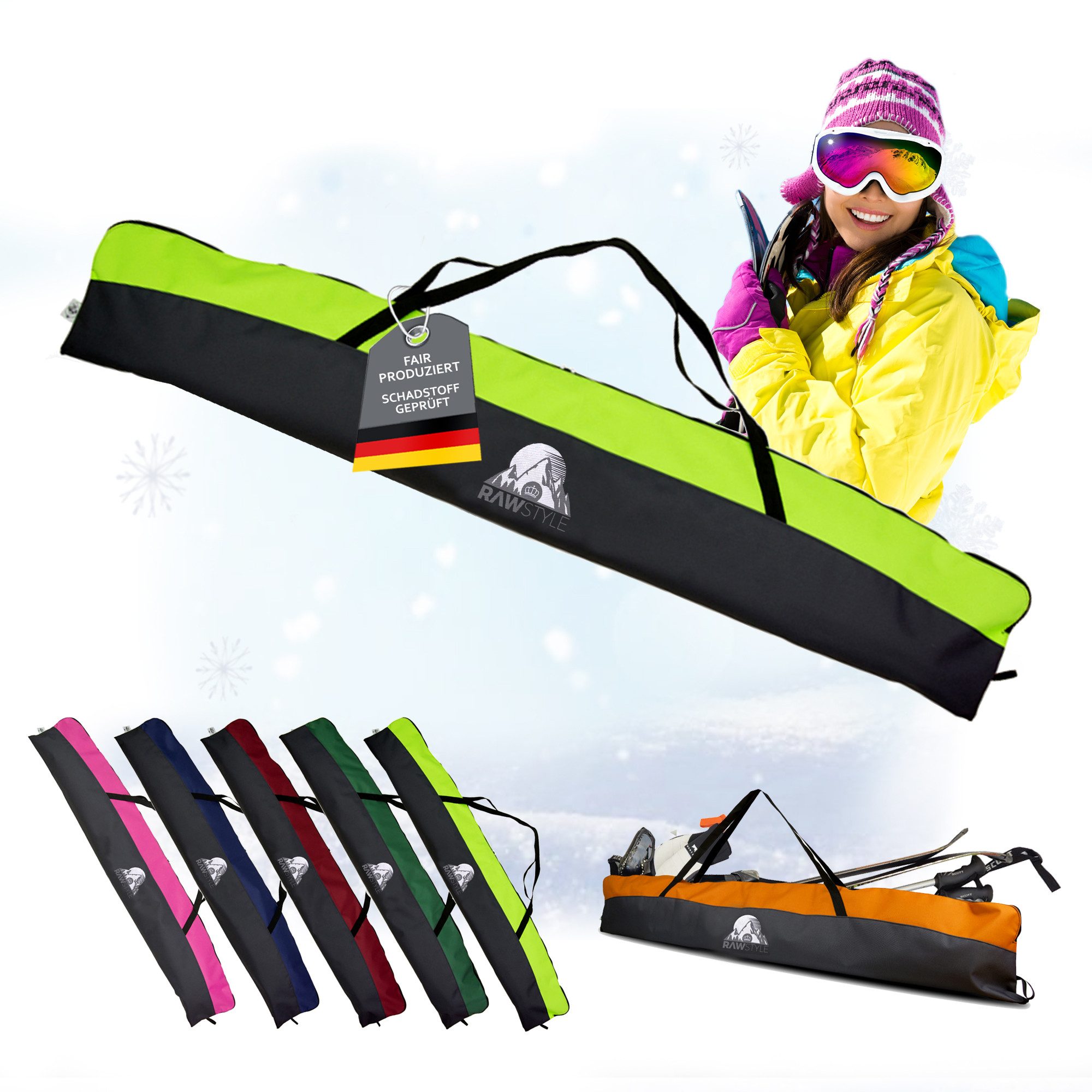BambiniWelt by Rafael K. Skitasche Skitasche Skisack für Ski 160cm 180cm 19 günstig online kaufen