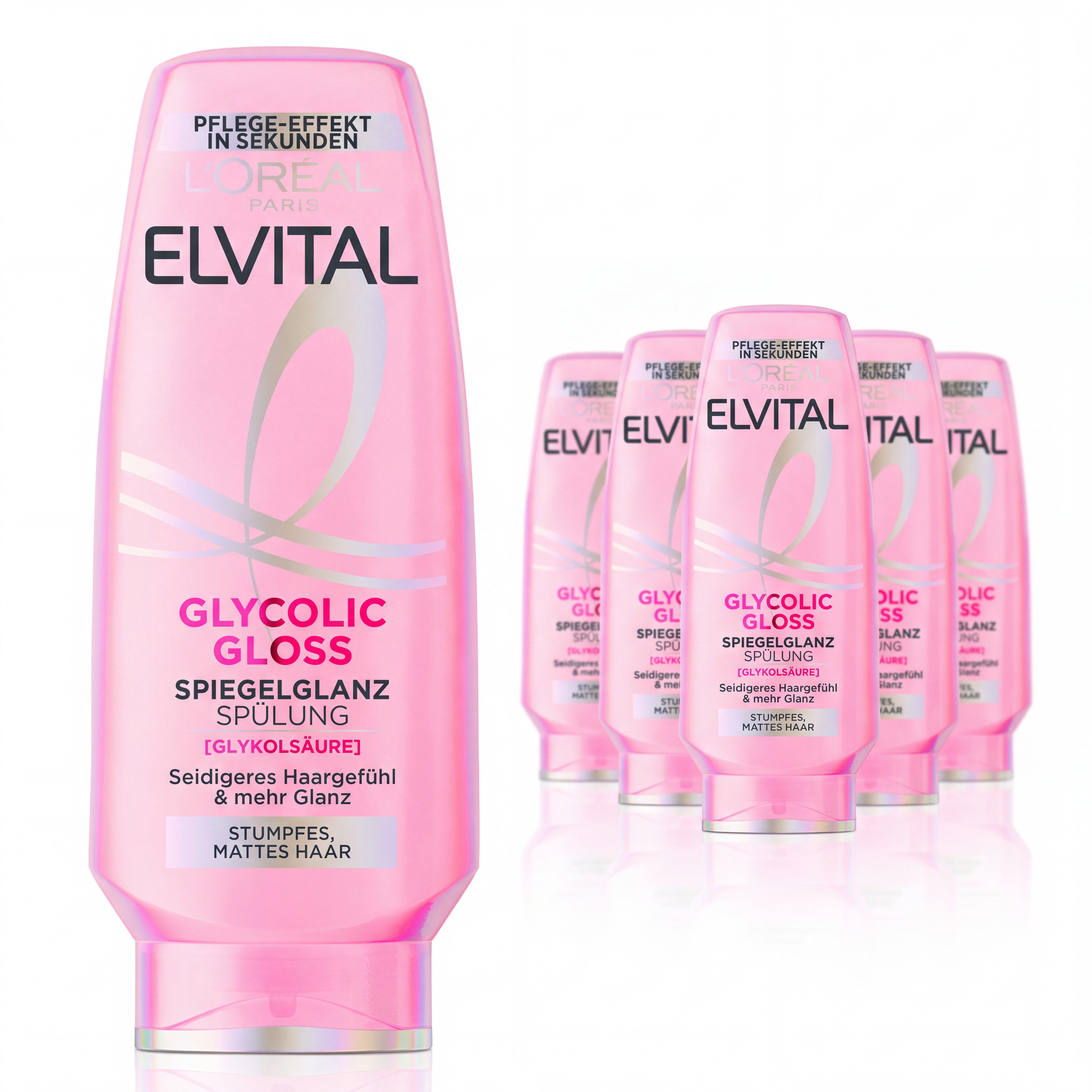 L'ORÉAL PARIS Haarspülung L'Oréal Paris Elvital Glycolic Gloss Spülung 6er Packung
