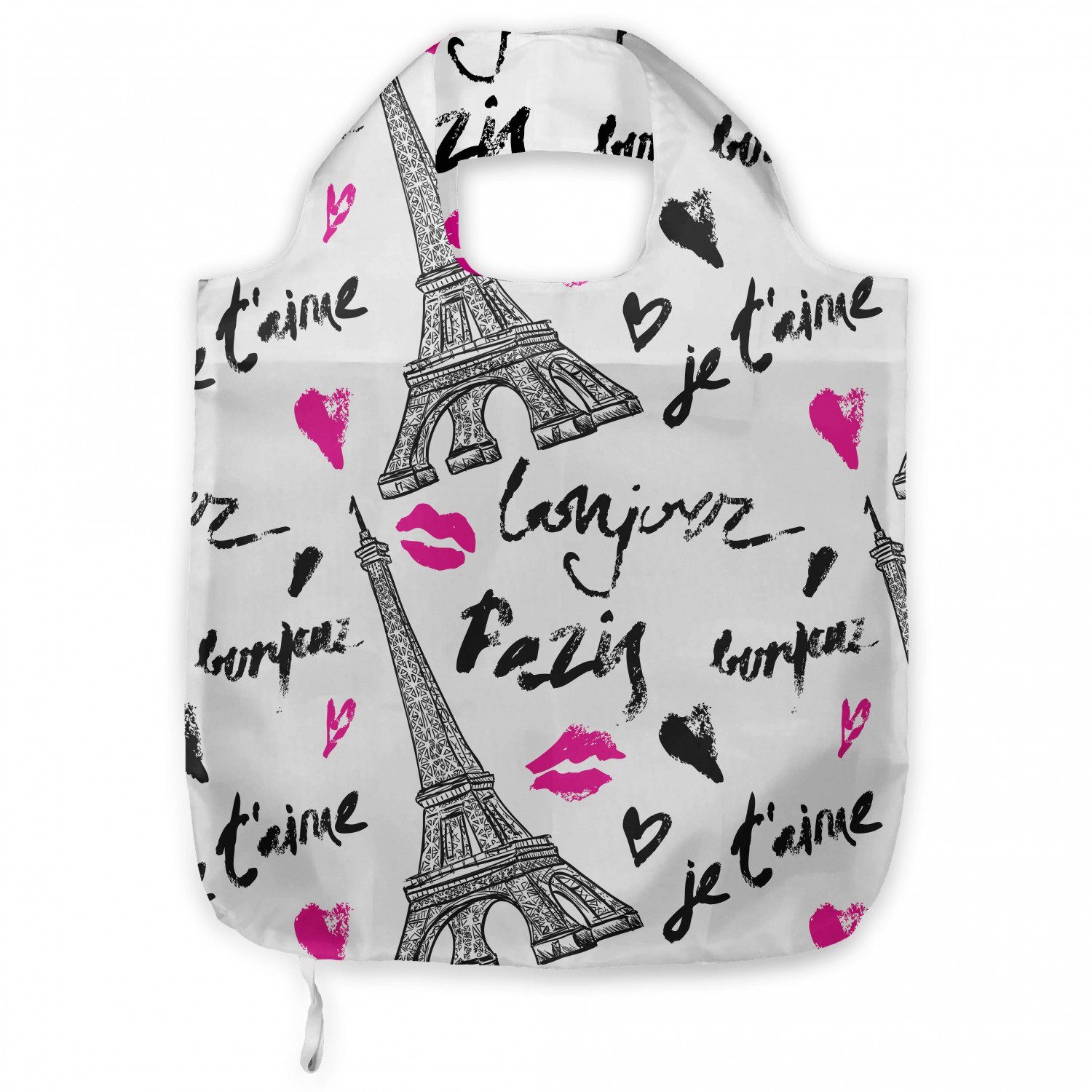 Damen Alle Damentaschen Abakuhaus Tragetasche Praktische Einkaufstaschen Umweltfreundliche Wiederverwendbare, Paris Pink Kiss Ei