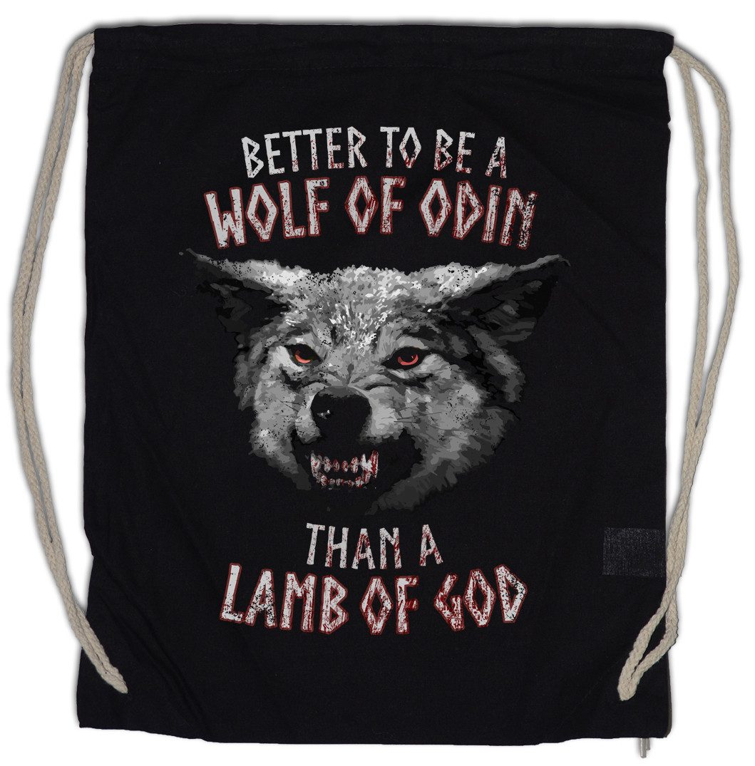 Urban Backwoods Turnbeutel Wolf Of Odhin Turnbeutel Odin Wölfe Geri Freki Thor Walhalla Asgard (1-tlg), Midgard Vikings Wikinger Loki