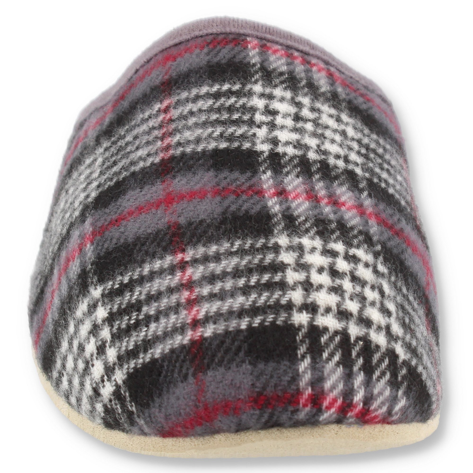 filsko Abisko kariert Damen Herren Kinder Hausschuh Filzpantoffeln, Leichtgewicht, Gästehausschuhe, Slip-On, Gummisohle