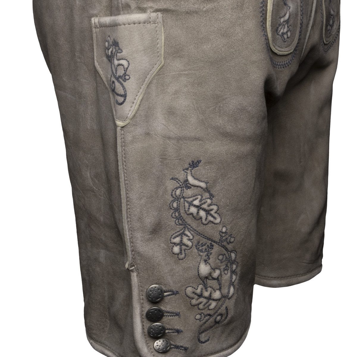 Krüger Trachtenlederhose Anakin Herren (1-tlg) Trachtenlederhose, Trachtenhose, Bayerische Lederhose, Oktoberfest
