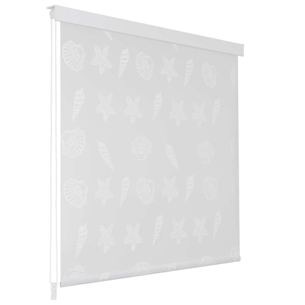 vidaXL Duschrollo, Duschrollo 160x240 cm Seesternmuster günstig online kaufen