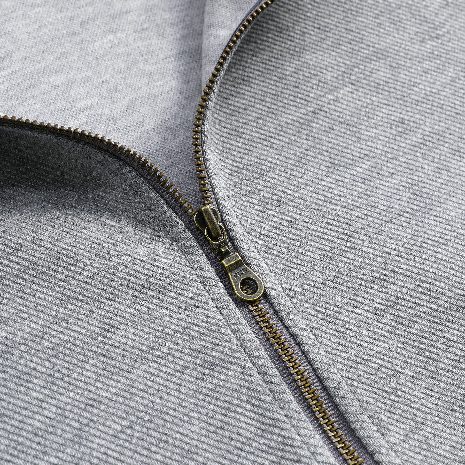 Allthemen Sweatjacke Herren mit Stehkragen Freizeitjacke Baumwolle Jacke für Herbst – Bild 4 von 5