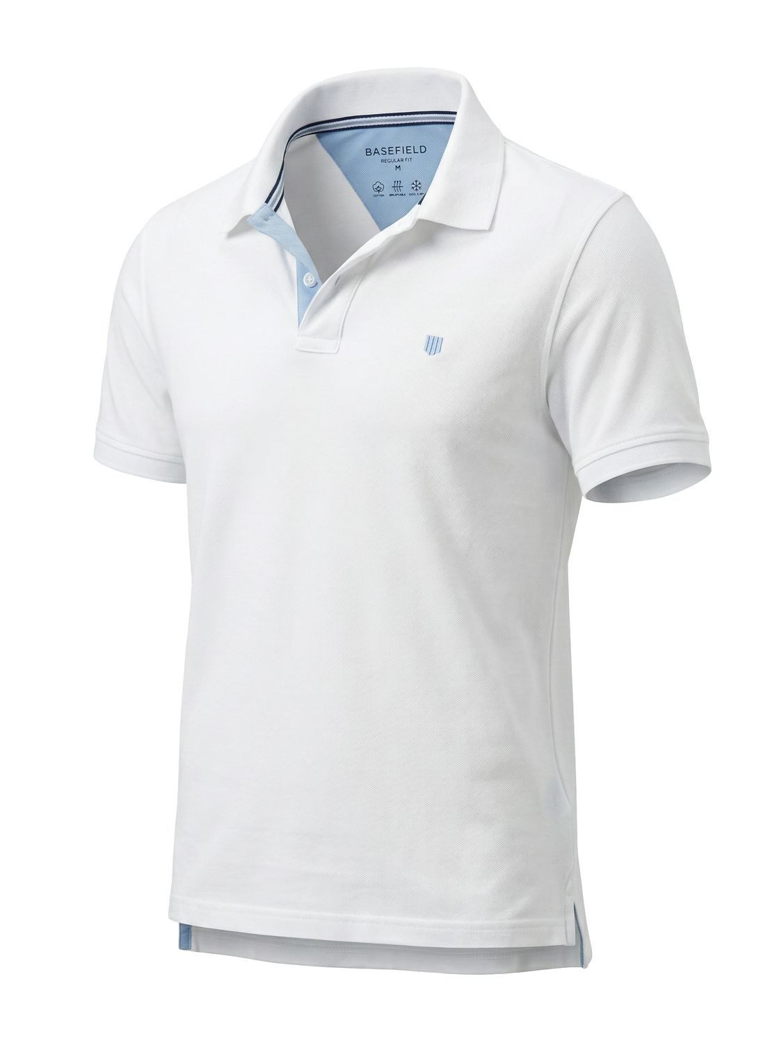BASEFIELD Poloshirt Basic mit Cool & Dry Effekt, atmungsaktiv