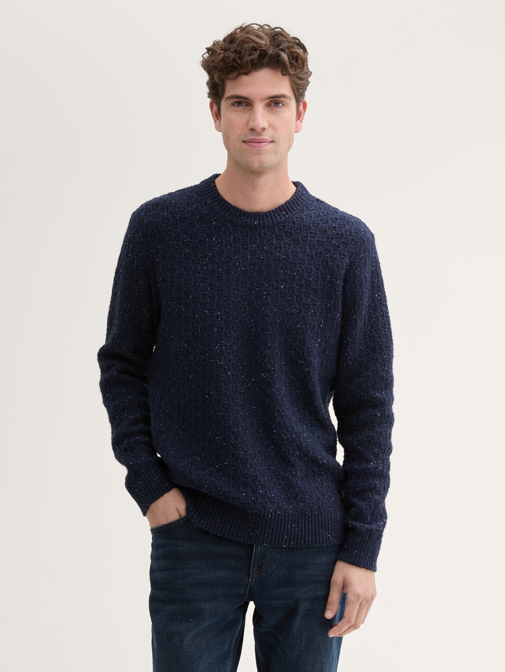 Strickpullover Strickpullover mit Struktur