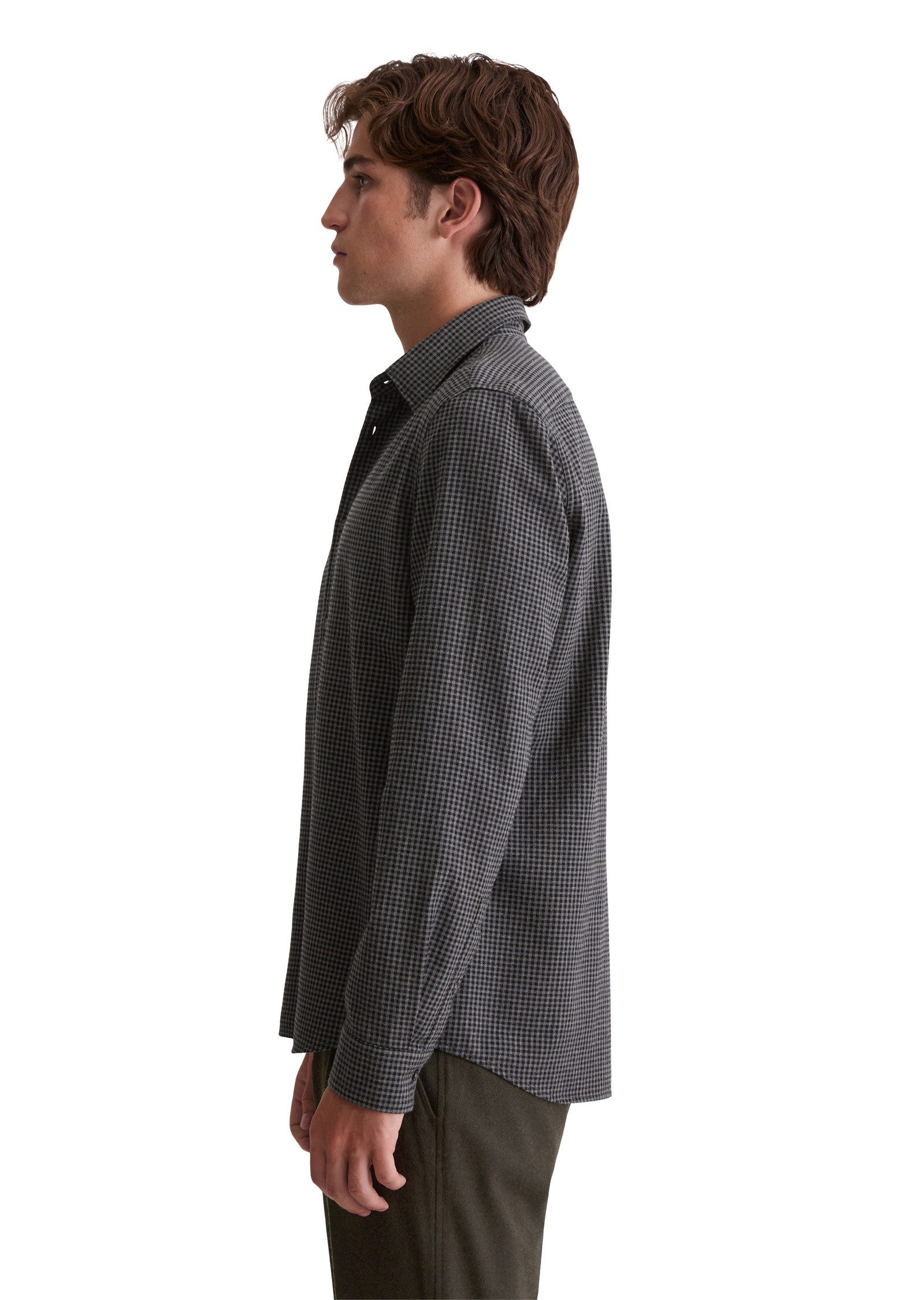 Marc O'Polo Langarmhemd aus leichtem Bio-Baumwoll-Flanell günstig online kaufen