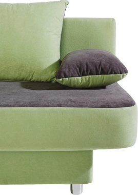 COLLECTION AB Schlafsofa P-Ulla, inkl. Bettfunktion, Bettkasten und Zierkissen